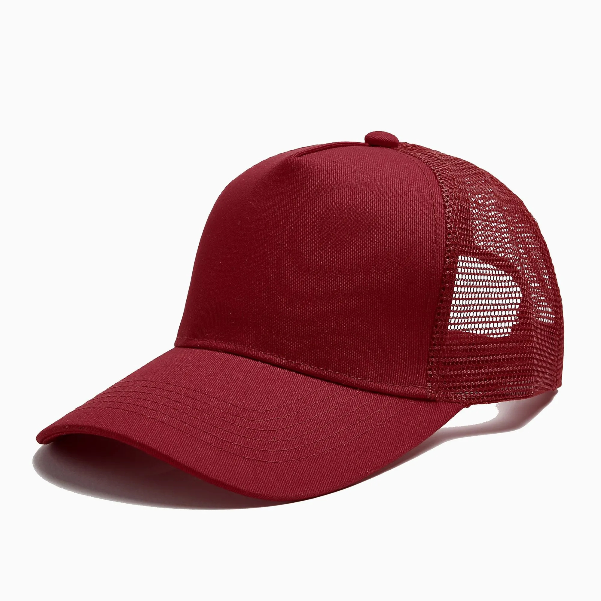 5 Panel Mesh Back Cotton Baseball Cap 5