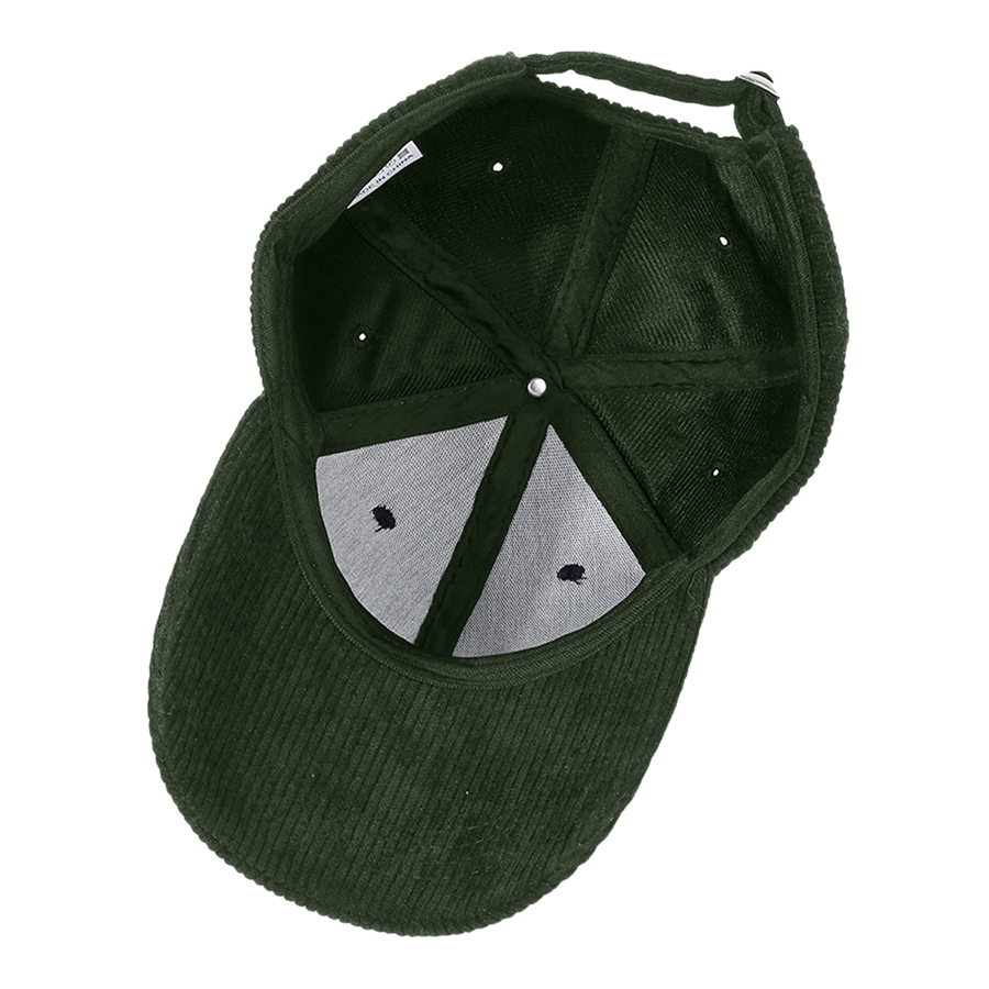 Stock Corduroy 6-Panel Structured Cap w/ Metal Buckle 13