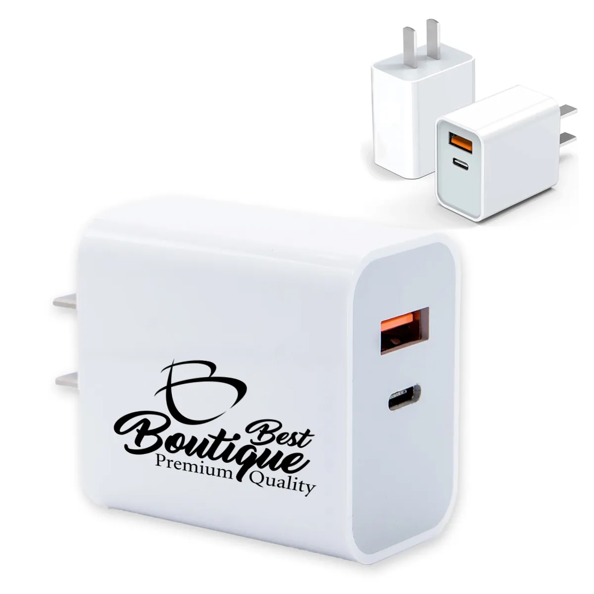 USB Type C 30W Fast Charging Dual Port Block Wall Plug Power 5
