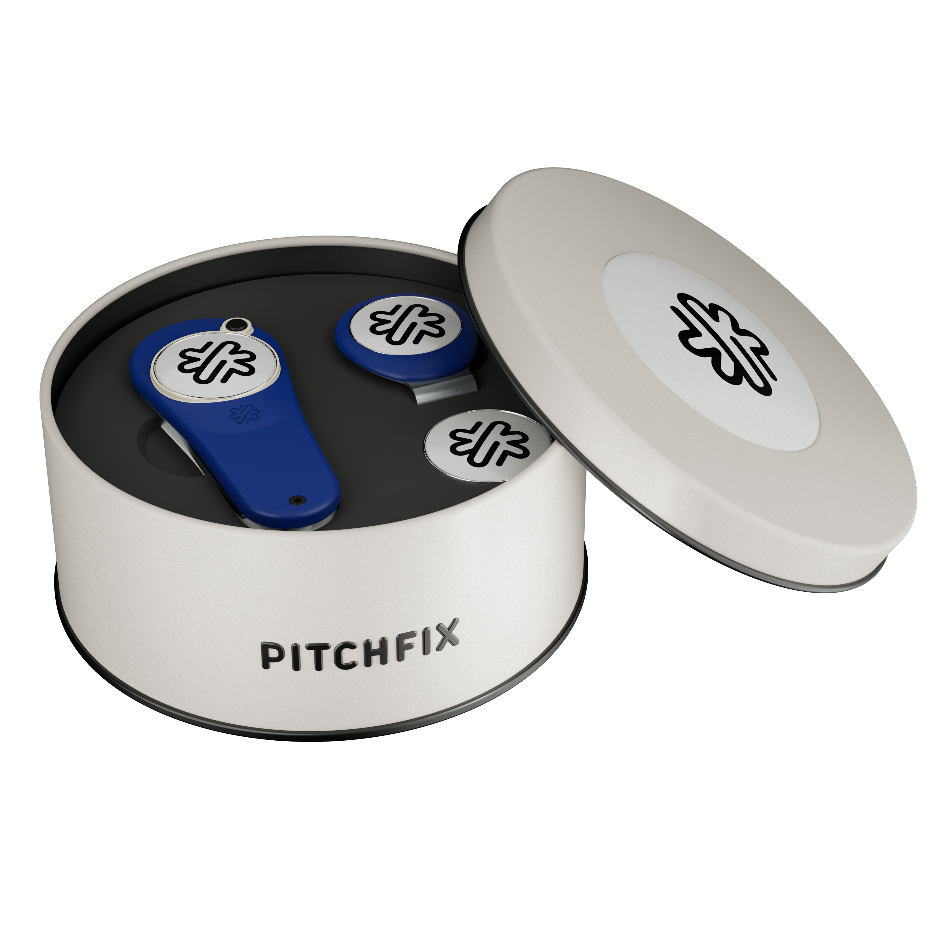 Pitchfix Original Golf Divot Tool in Round Tin with Hat Clip & Extra Ball Marker 4