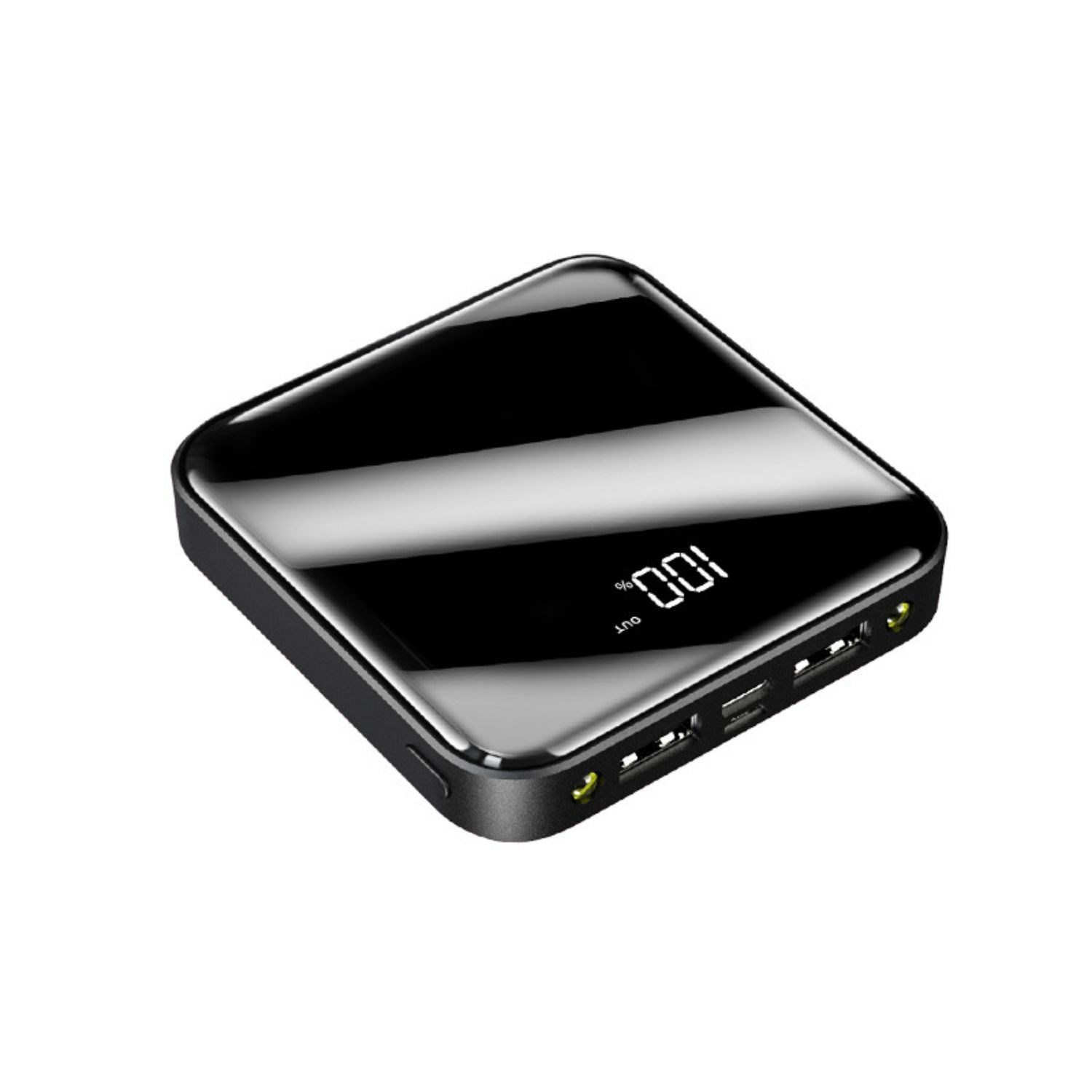 10000 mAh Thin Small Glass Power Bank with digital display