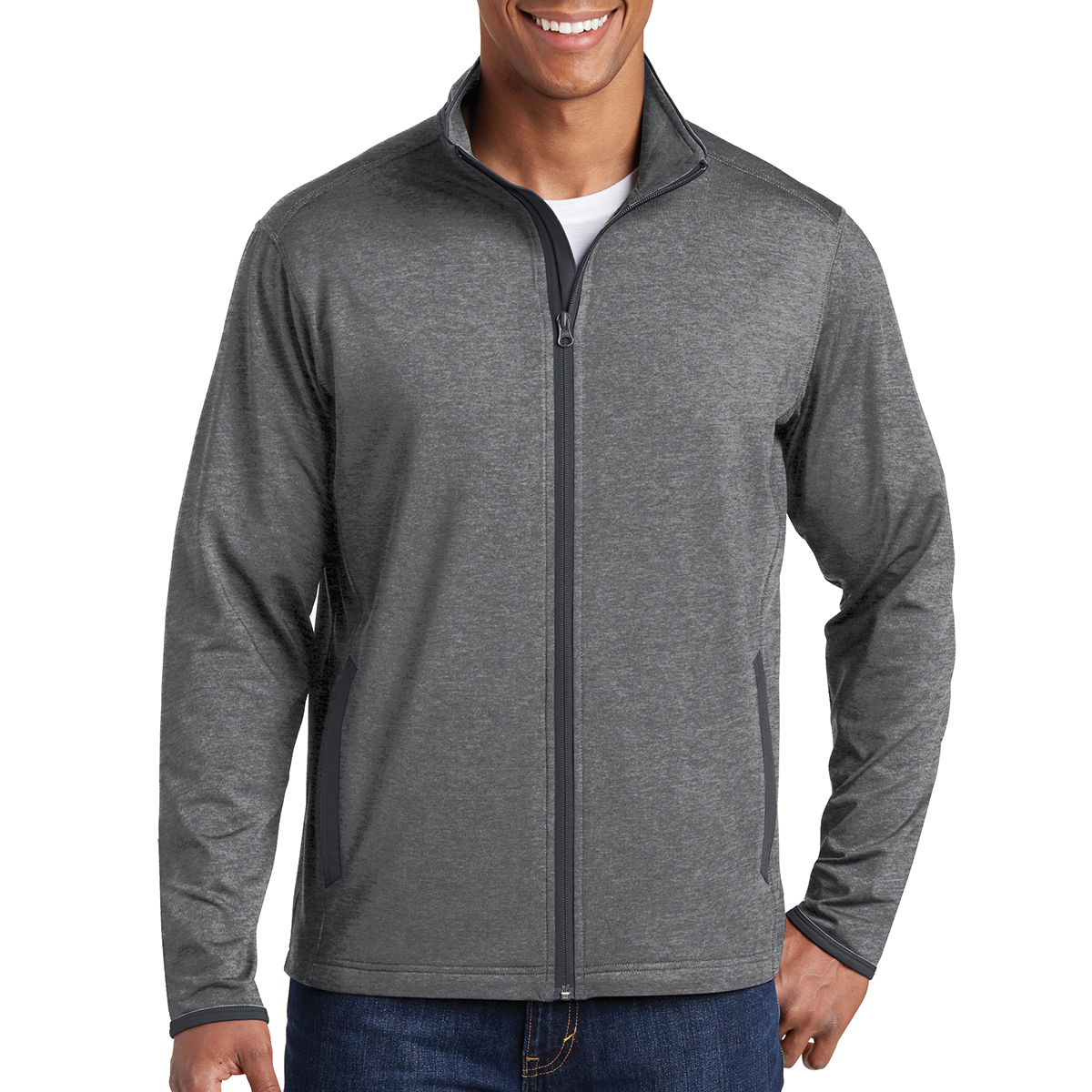 Sport-Tek® Sport-Wick® Stretch Contrast Full-Zip Jacket 5