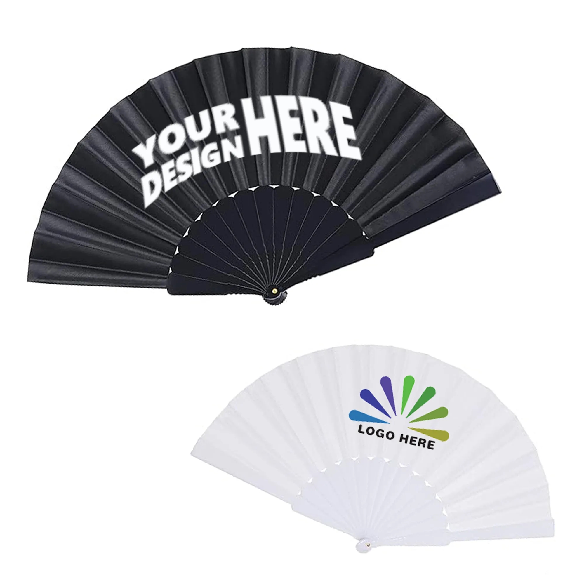 Full-Color Custom Oxford Cloth Folding Fan 4