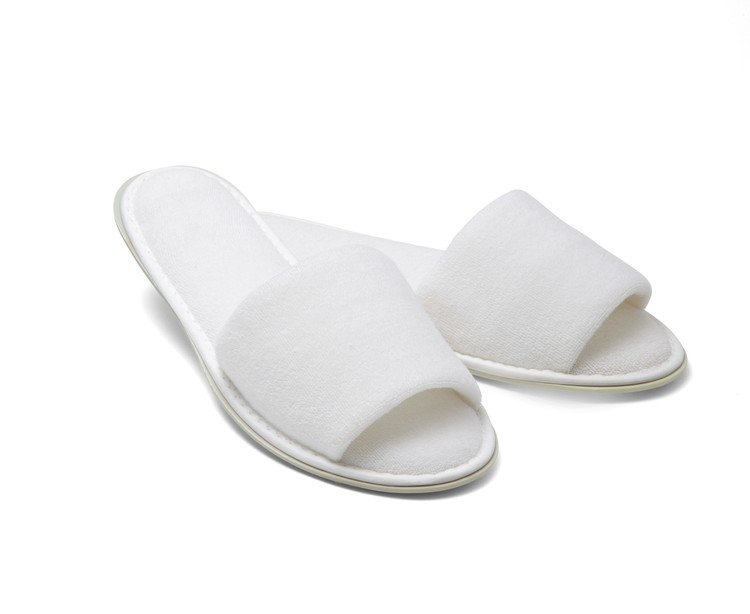 Women's Open Toe Terry Slippers 1
