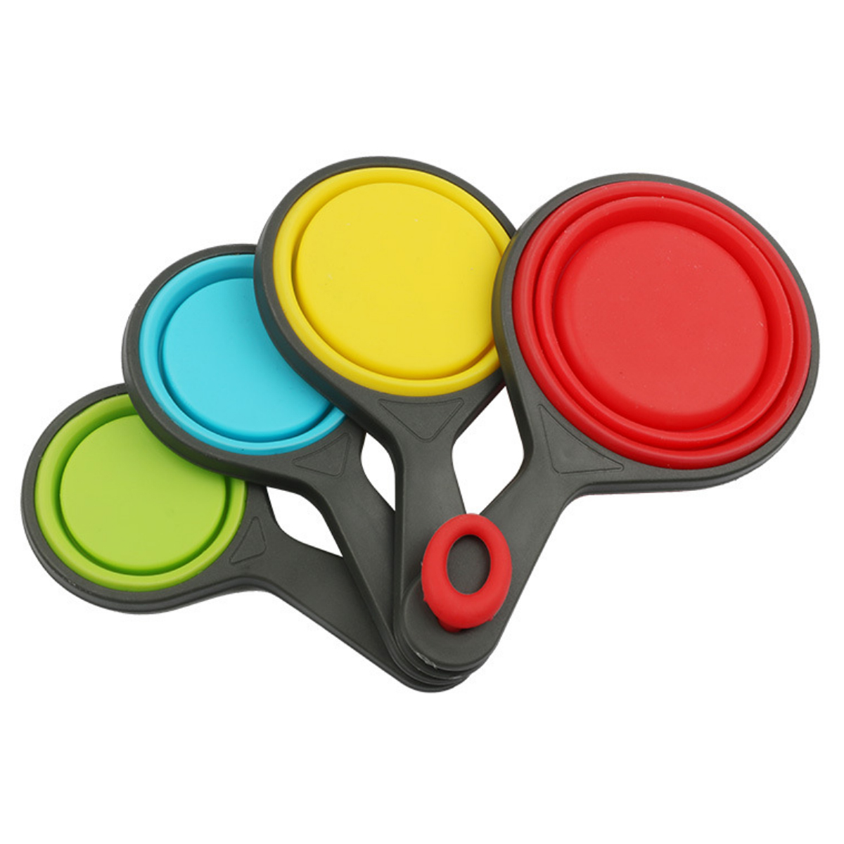 Collapsible Silicone Measuring Cups and Spoons Set 1