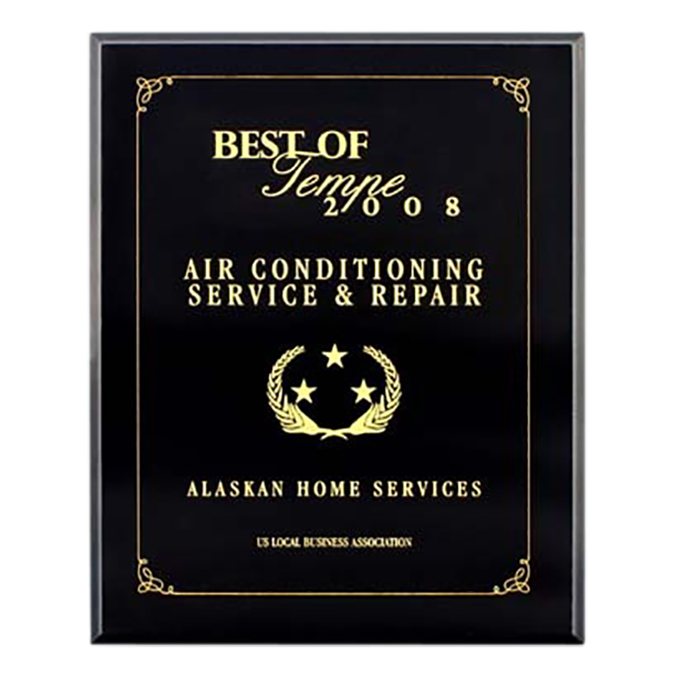 Black Piano Finish Wood Engraved Plaque