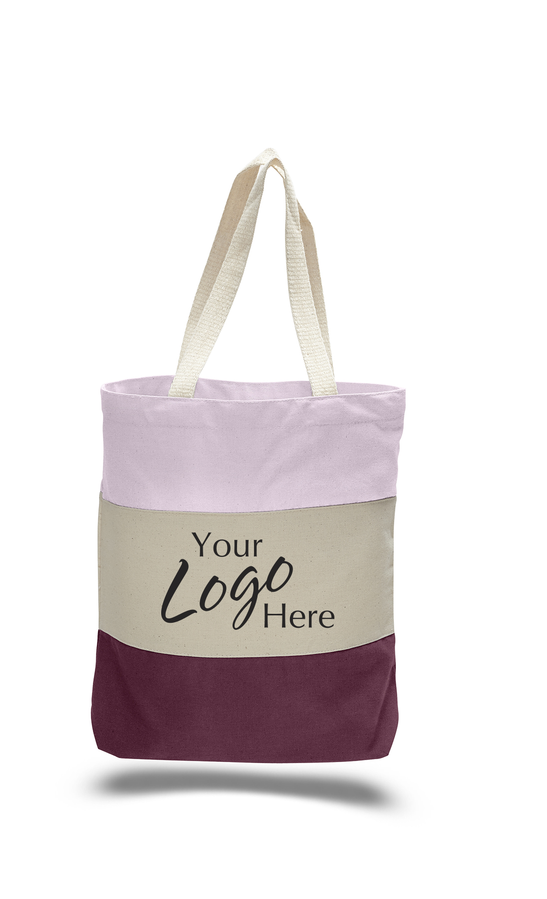 Canvas Tri-Color Bag 15"W x15"H with 3" Gusset 5