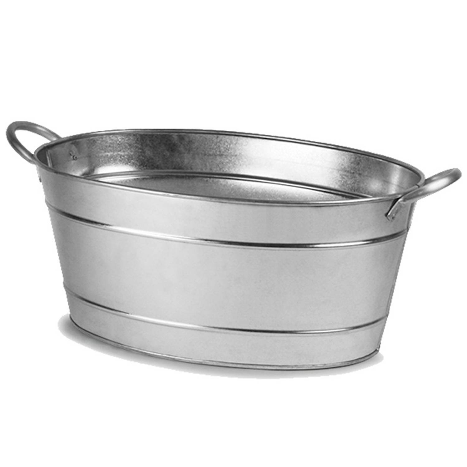 16L Galvanized Oval Beverage Tub 3