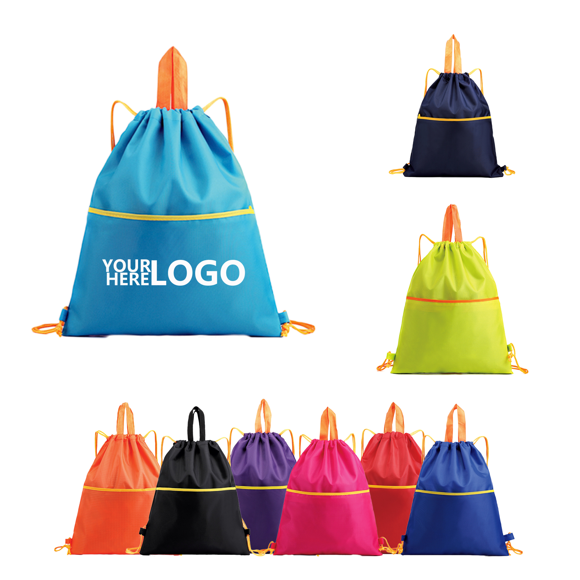 Durable Oxford Cloth Drawstring Pocket Bag 2