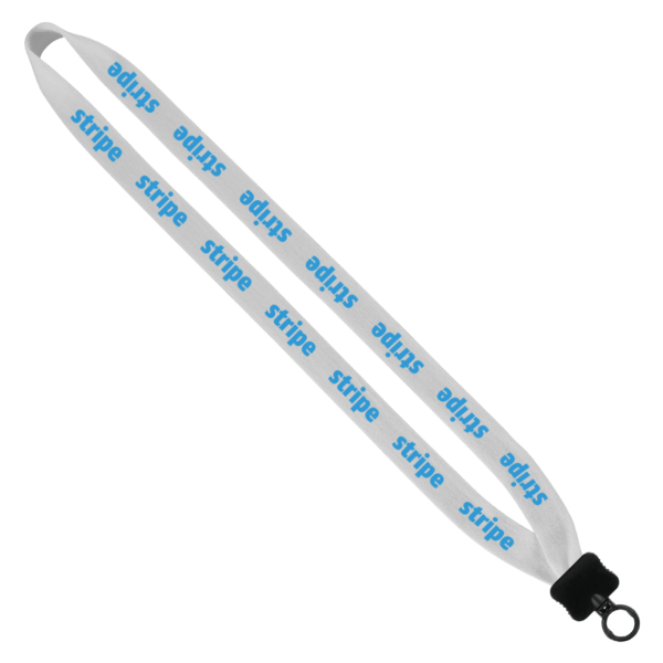 3/4" Cotton Lanyard with Plastic Clamshell & O-Ring 90