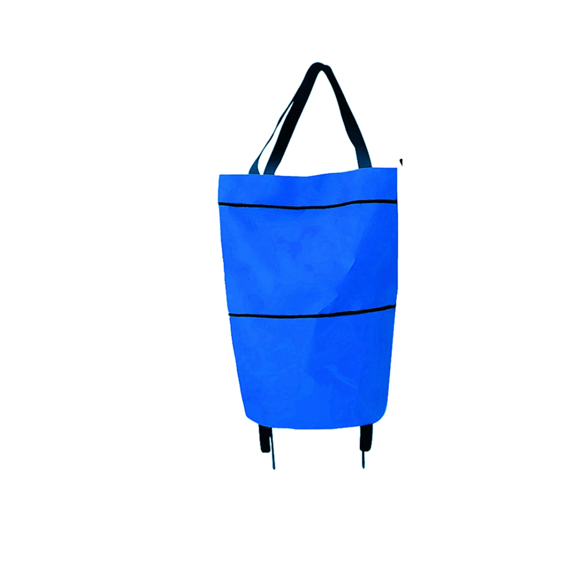 Foldable Shopping Bag With Wheel 10pcs 4