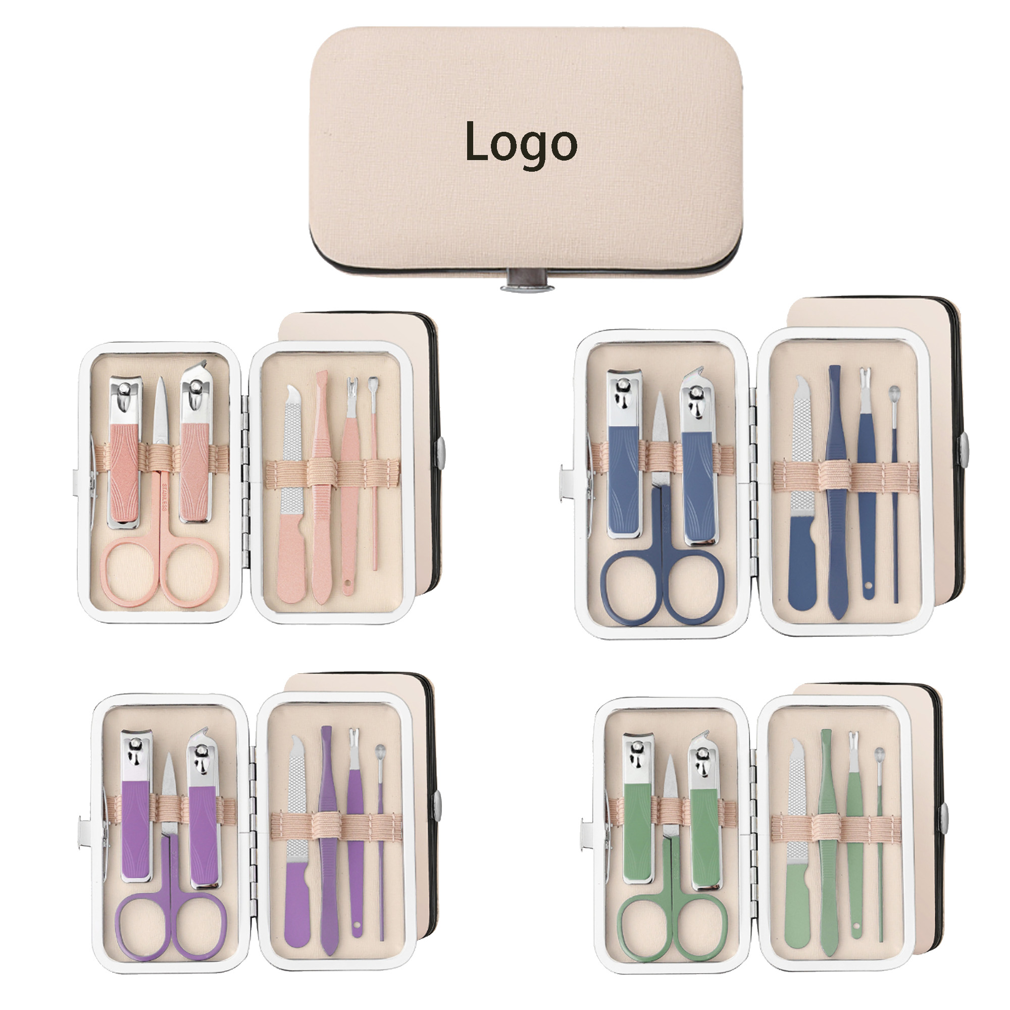 7-in-1 Custom Stainless Steel Manicure Nail Clipper Kit 1