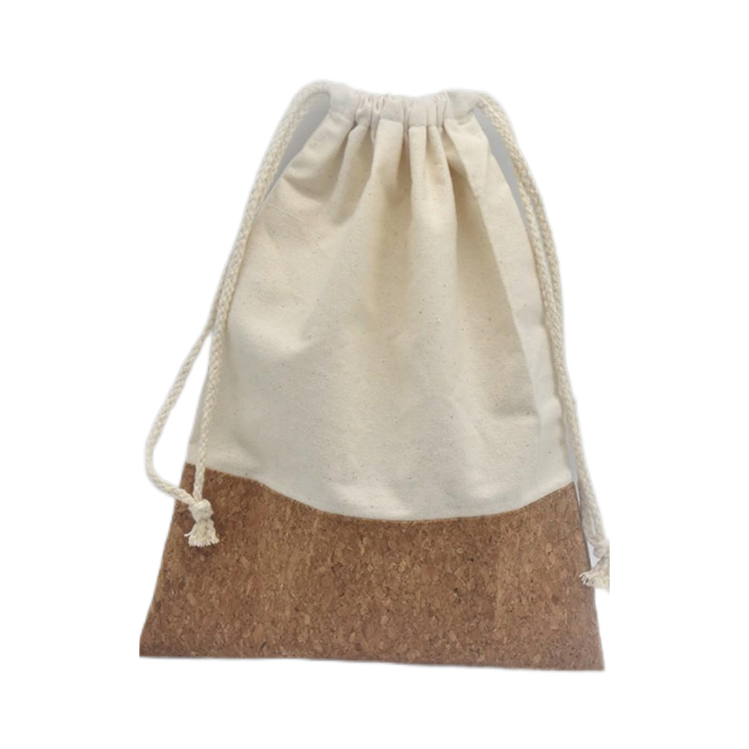 Eco-Friendly Large Capacity Straps Cork Drawstring Backpack 2
