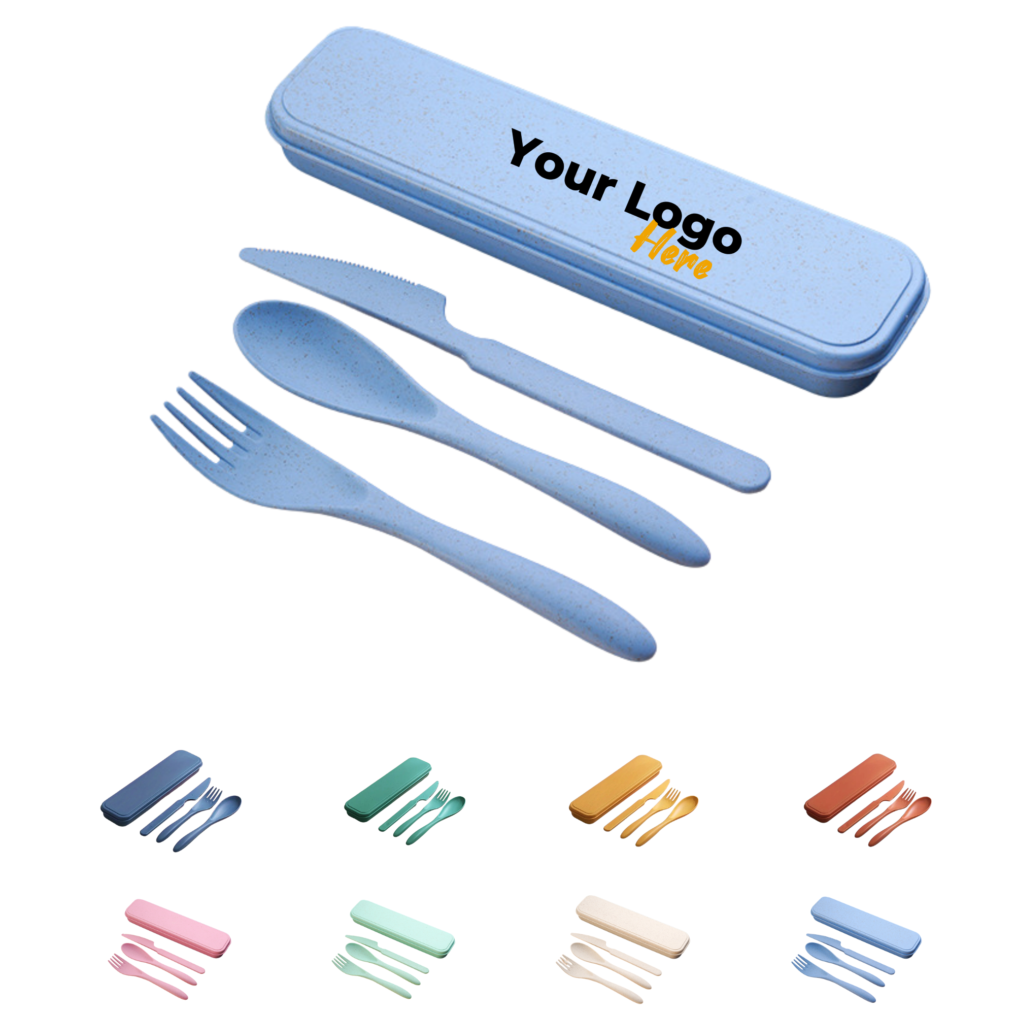 Eco-Friendly Wheat Straw Cutlery Set 1