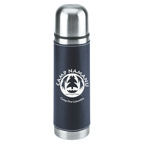 Leatherette Vacuum Bottle - 16 Oz. 24
