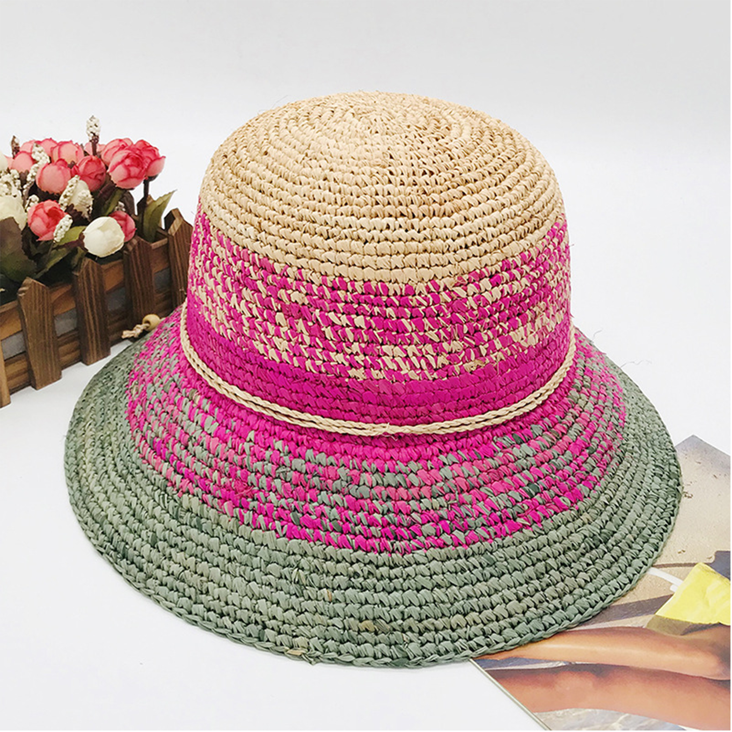 Wide Brim Foldable Straw Hat 4