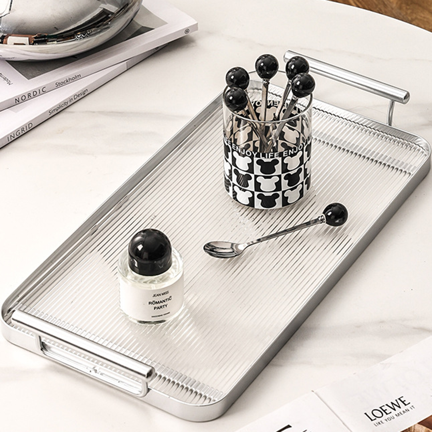 Acrylic Rectangle Decorative Tray 5