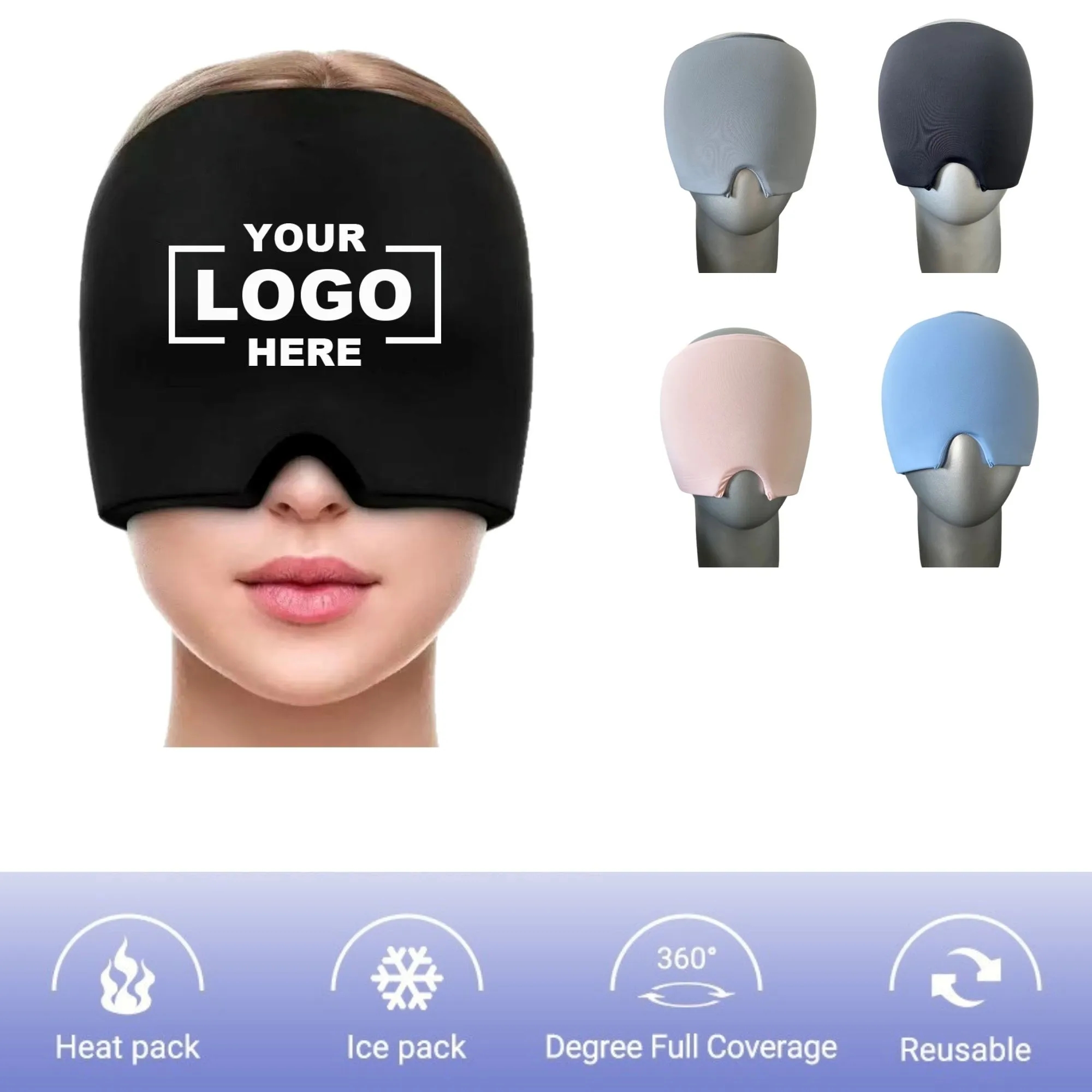 Cold And Hot Compresses Dual-Use Gel Headcover