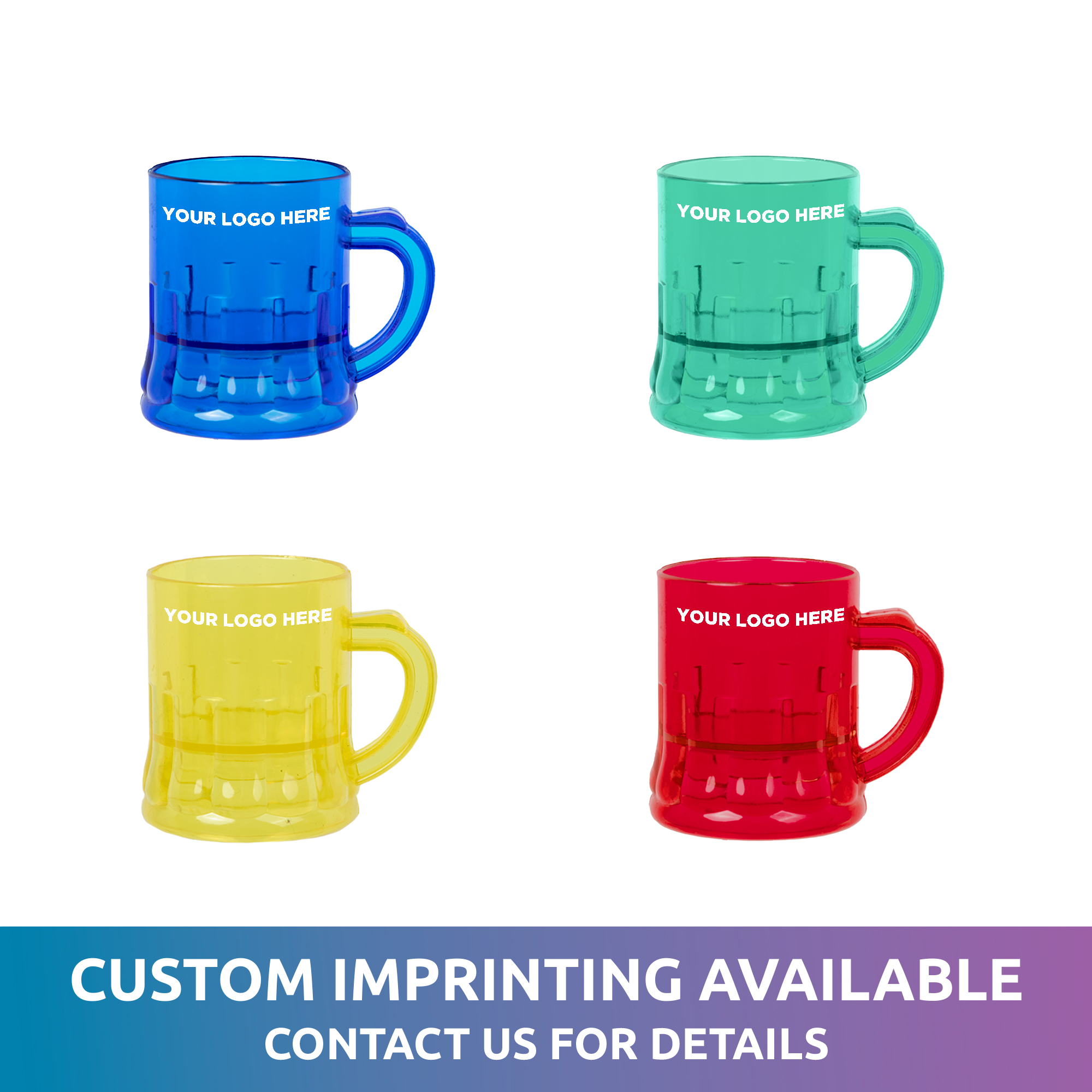 1 oz Mug Shaped Mini Shot Glass 4