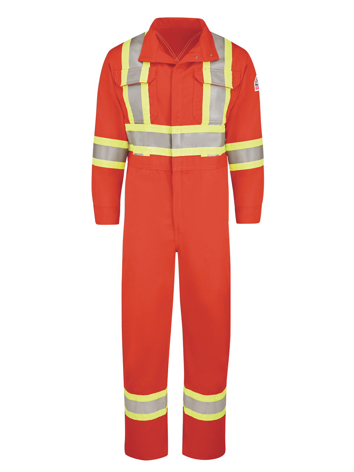 Bulwark Bibs and Coveralls - Unisex Premium Coverall with 4" Reflective Trim