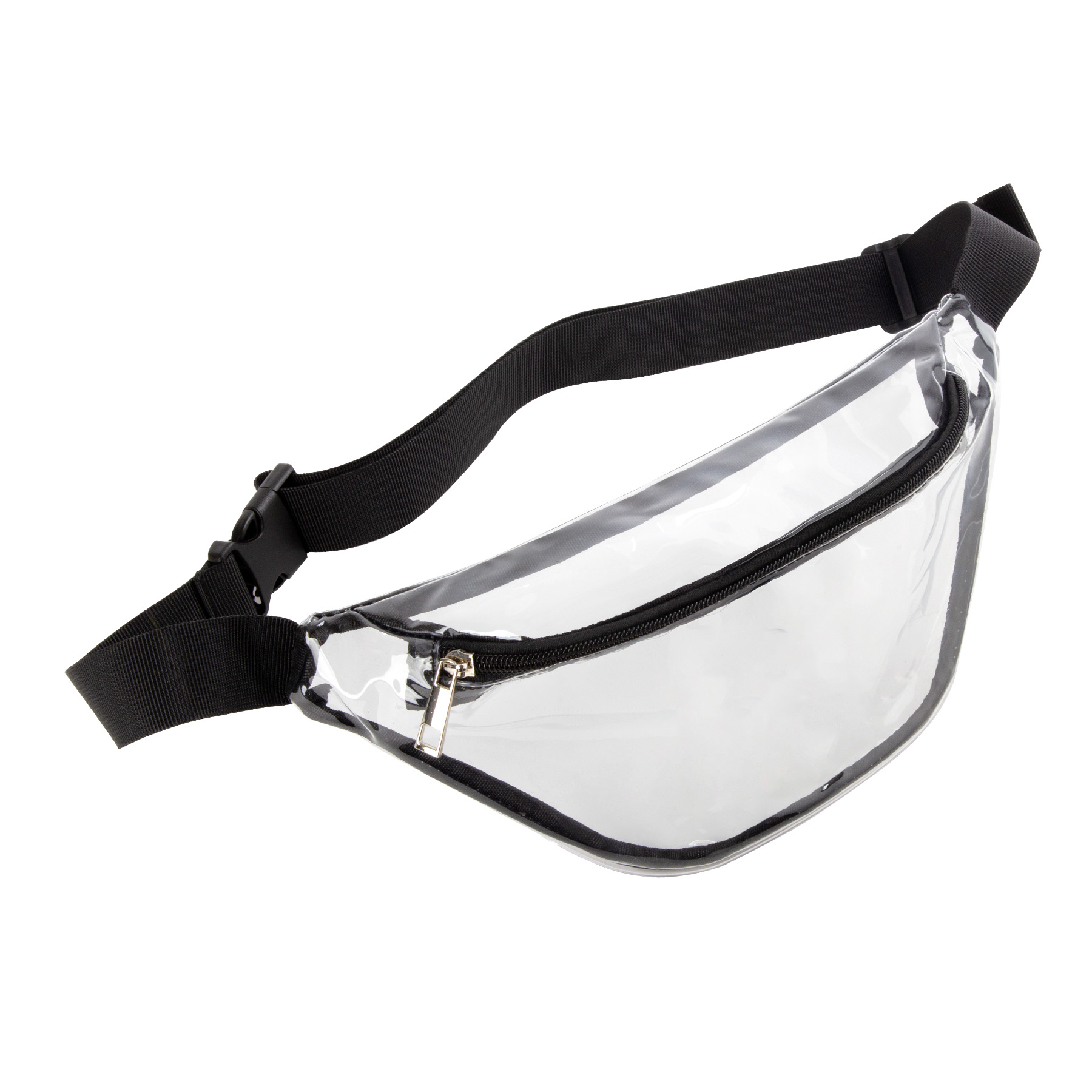 Clear Transparent PVC Fanny Pack Bag W/Zipper Pocket 5