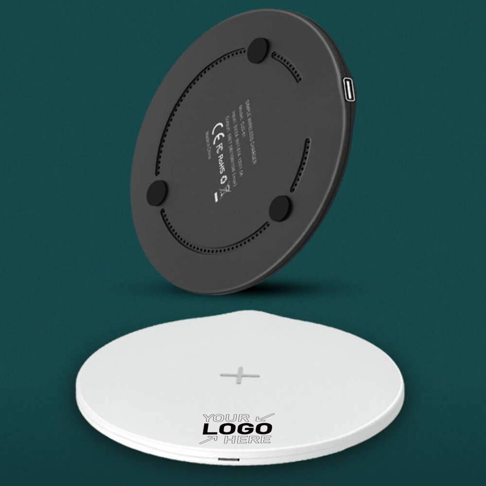 15W QI Desktop Round Mobile Phone Wireless Charger 1
