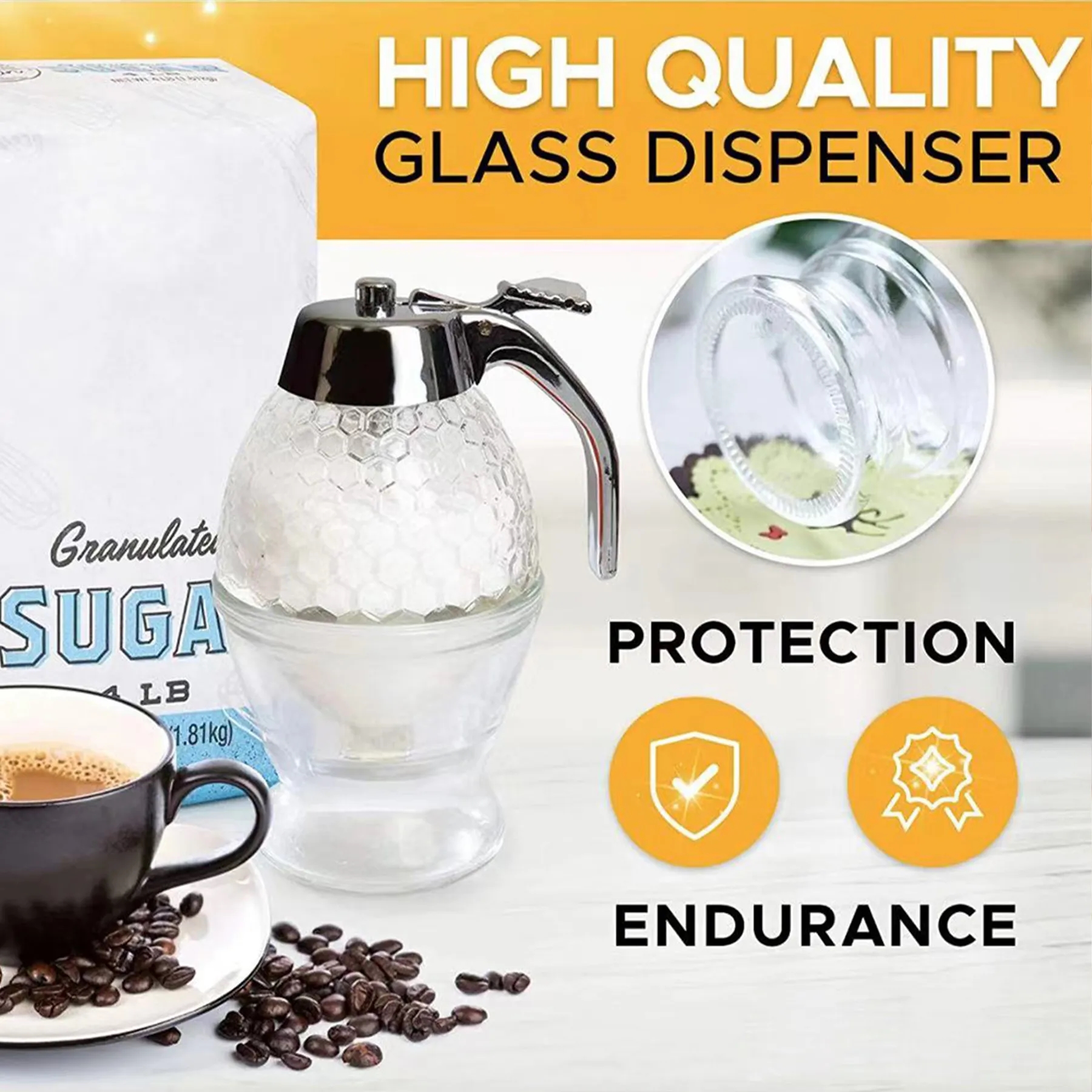 Plastic Syrup Juice Dispenser 9