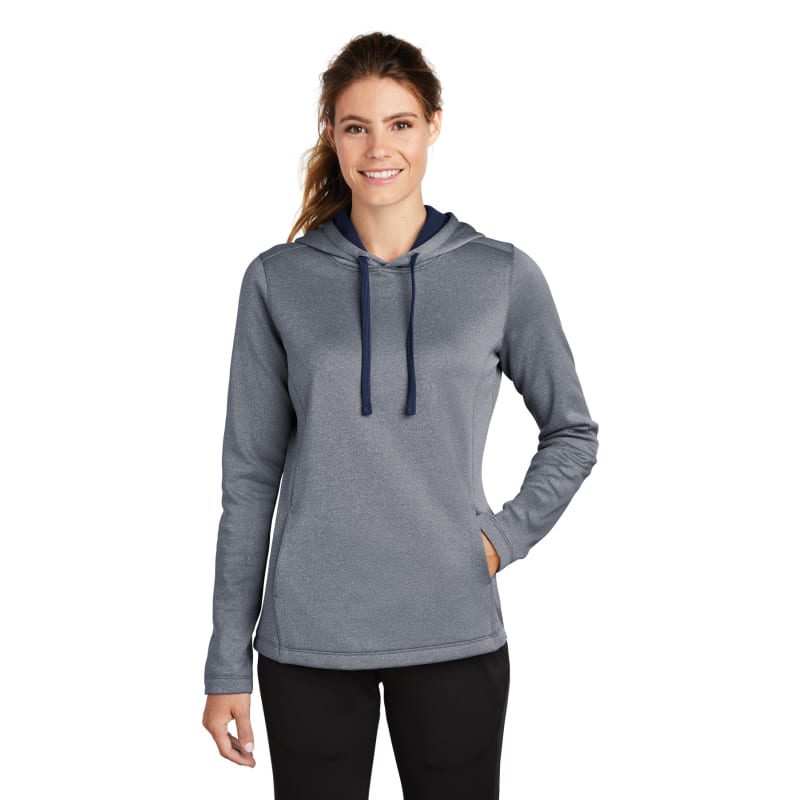 Sport-Tek Women's PosiCharge Sport-Wick Heather Fleece Hooded Pullover., custom hoodie or sweatshirt with logo imprint 15