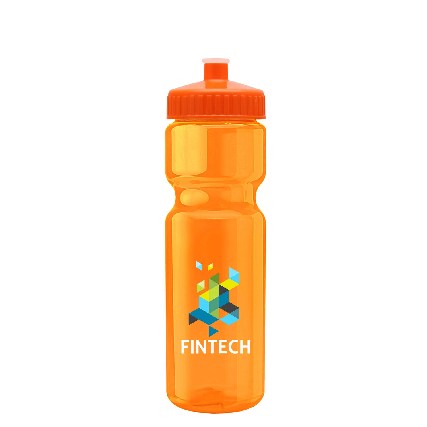 Champion - 28 oz. Transparent Bottle with Push pull and Digital Imprint 24