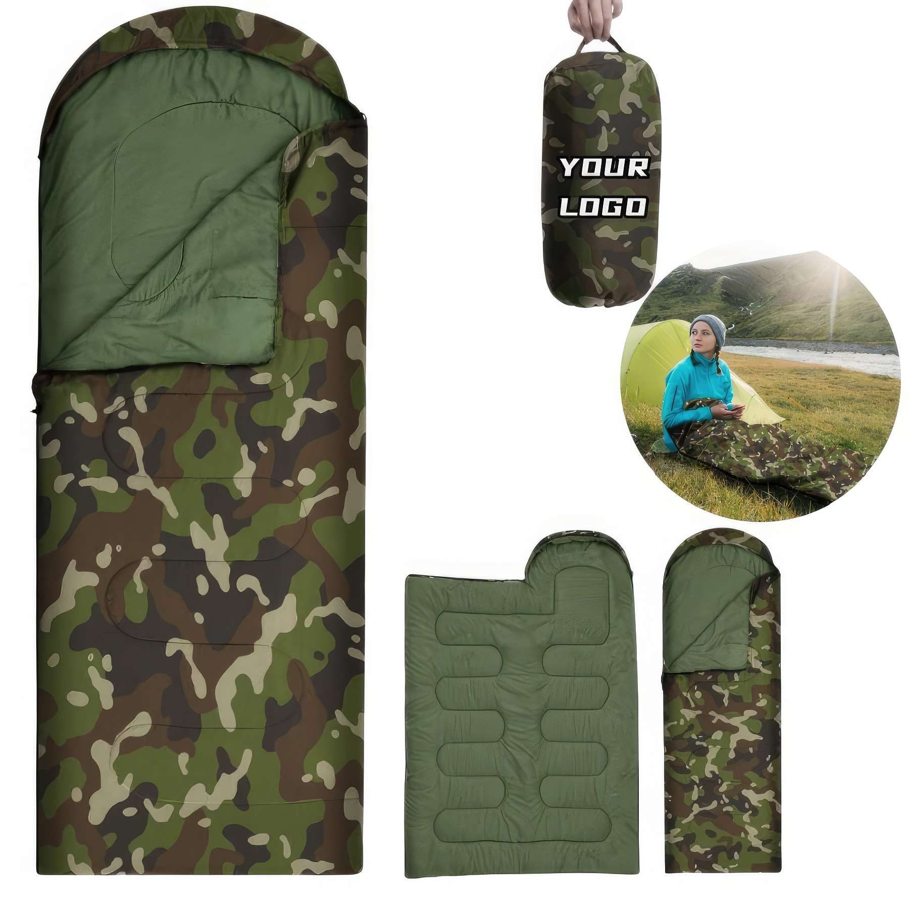 Camo Sleeping Bags for Adults 1