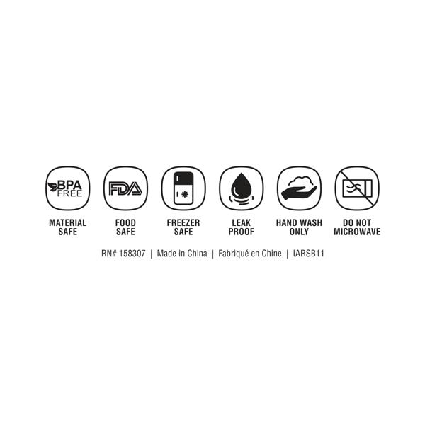 IMPORT Small Reusable Resealable Frosted Vinyl Storage Bag 1