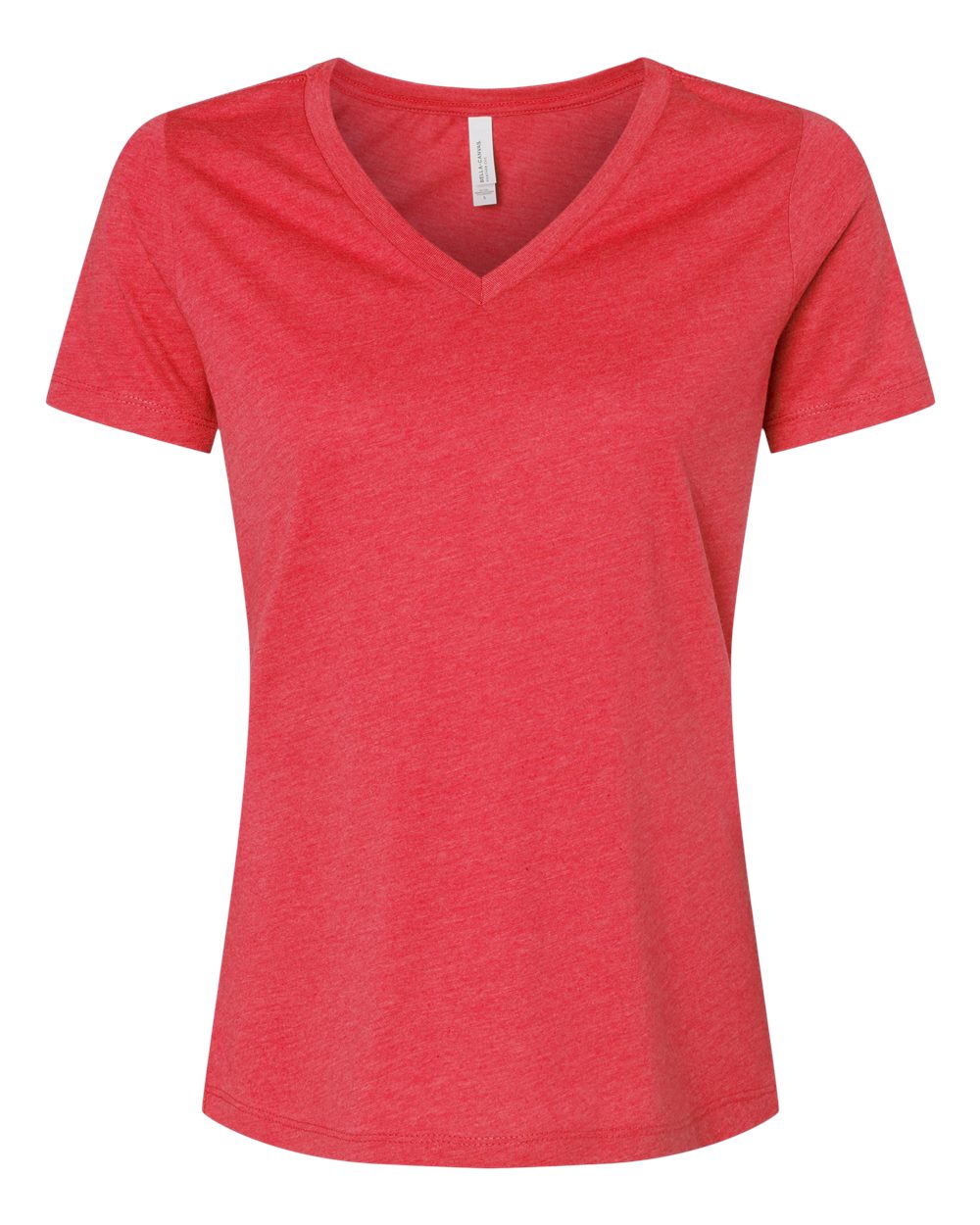 Women's Relaxed Heather CVC V-Neck Tee - 6405CVC 86