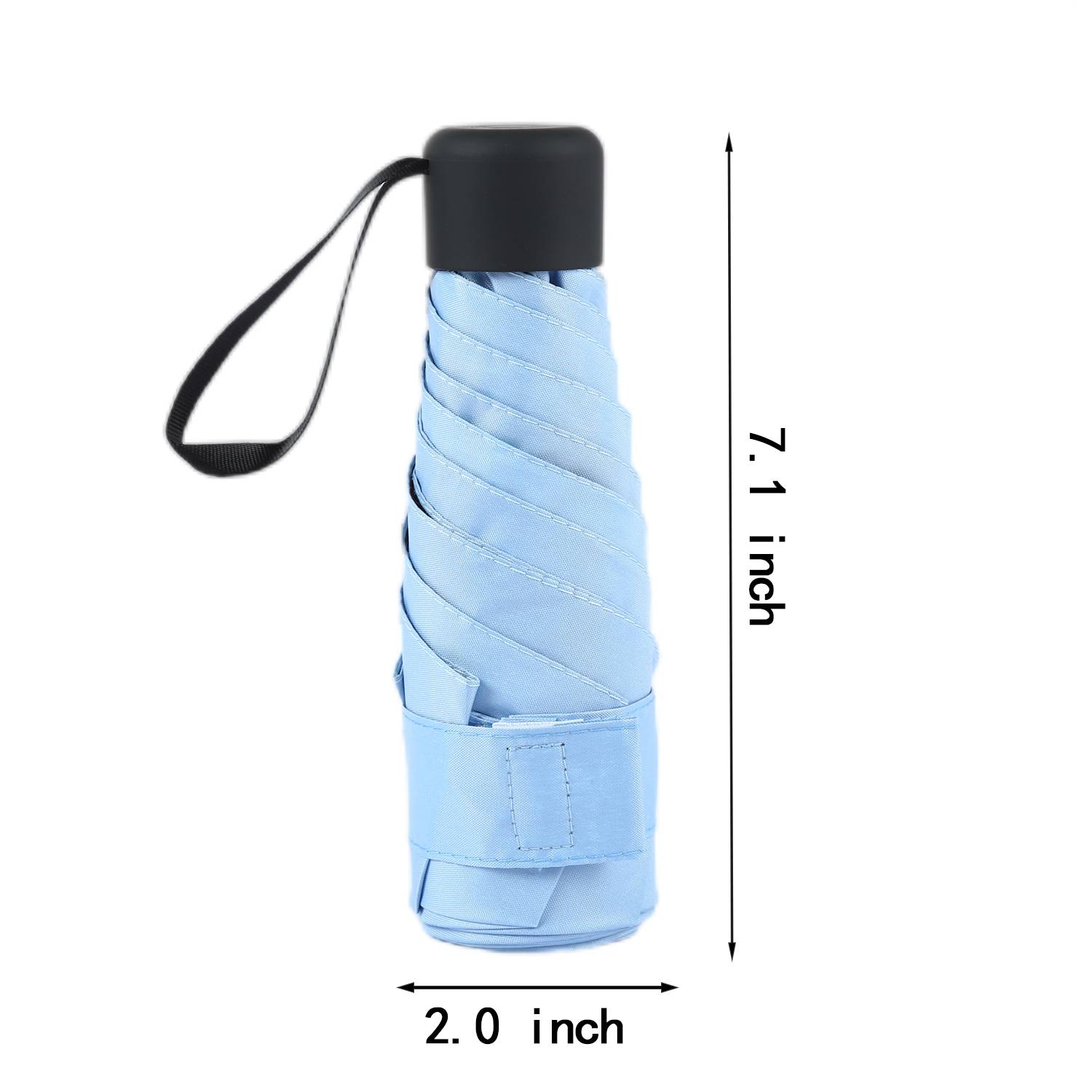 Manual Five-Fold Compact Sunscreen Shade Pocket Umbrella 3