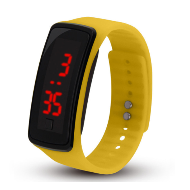 Soft environmentally friendly silicone and PC plastic LED Silicone Watch