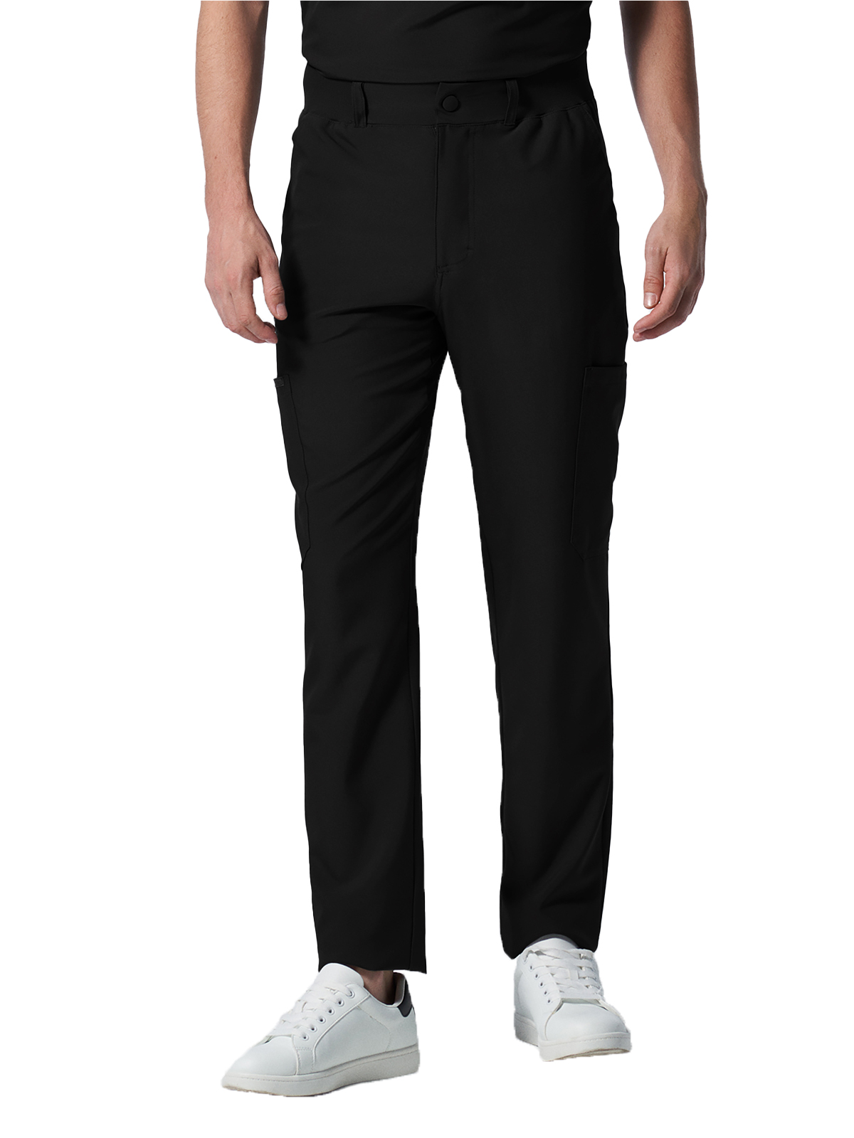Landau - Forward - Men's Eight-Pocket Mid-Rise Rib-Knit Elastic Waist Cargo Pant 48