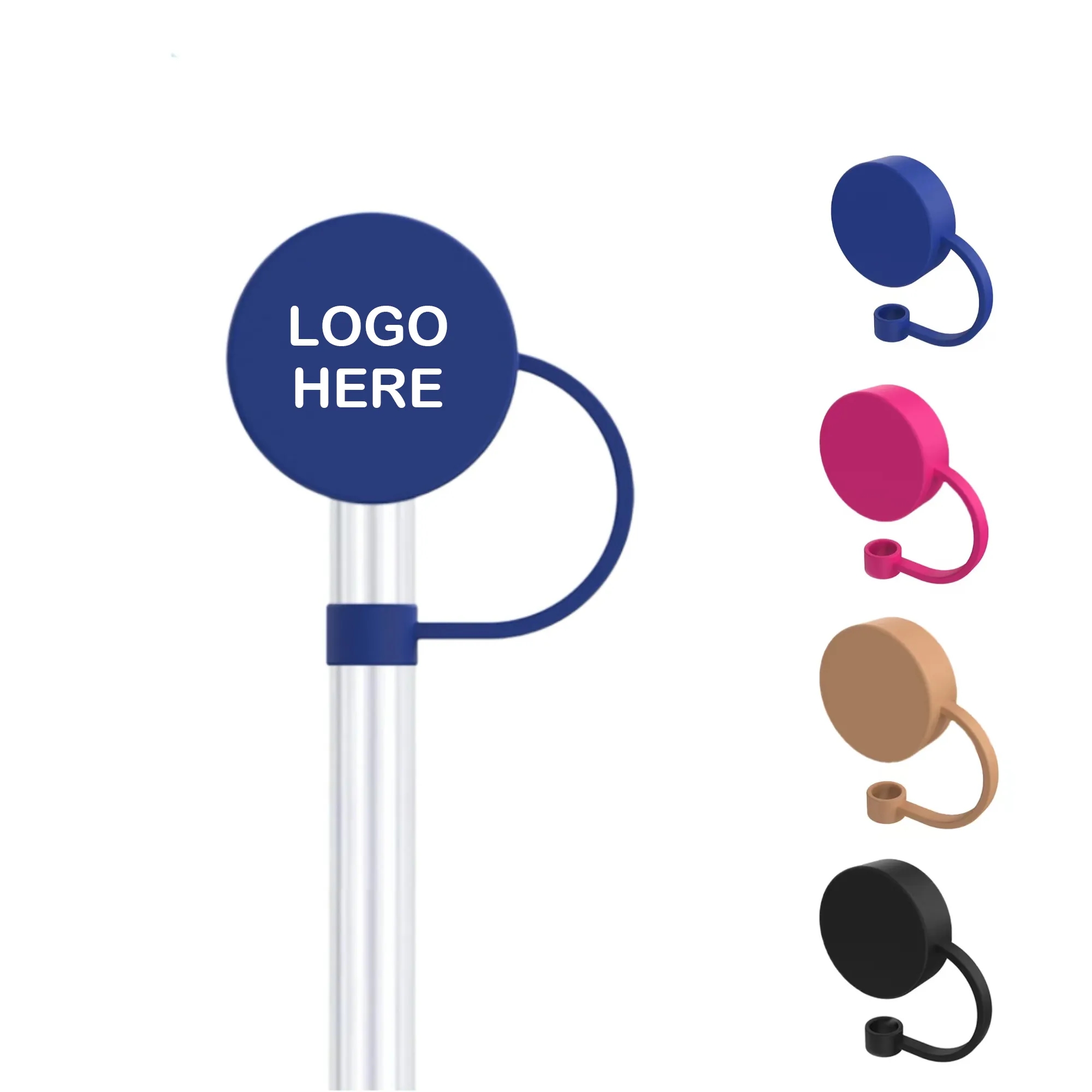 Round Silicone Dustproof Straw Cap 4