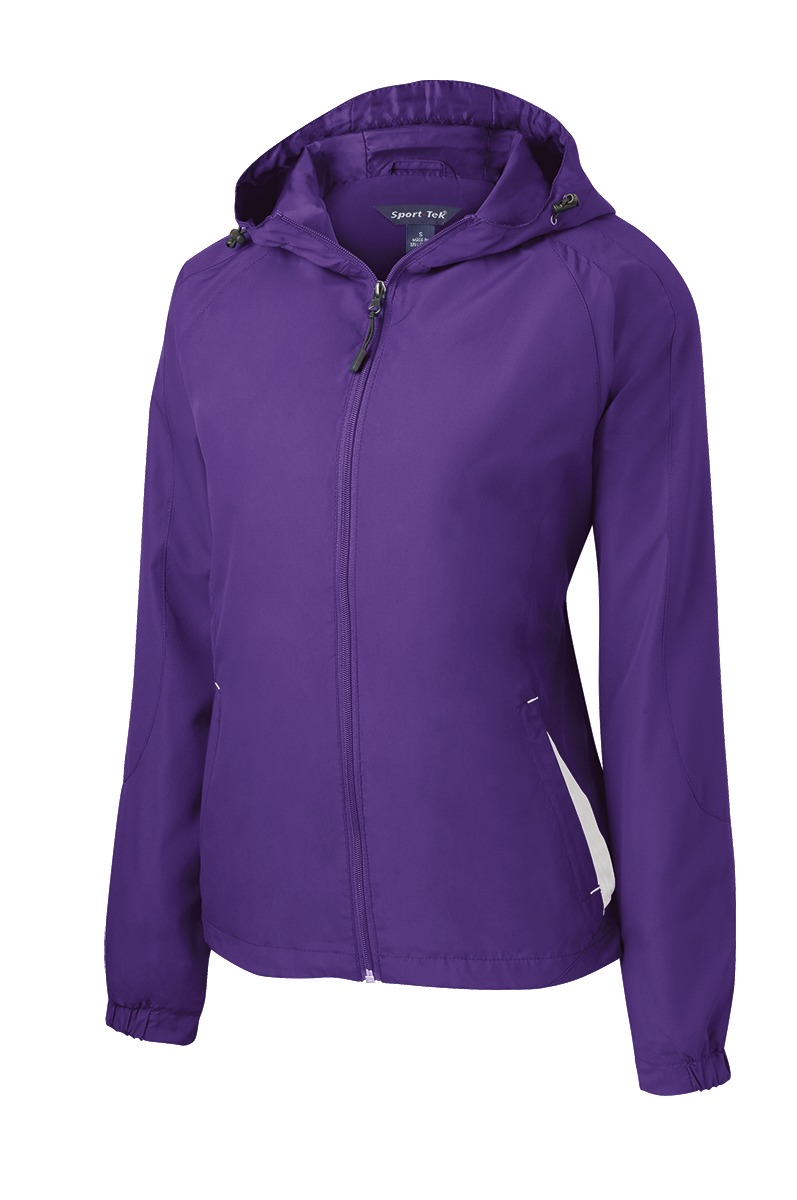 Sport-Tek Women's Colorblock Hooded Raglan Jacket. LST76 20