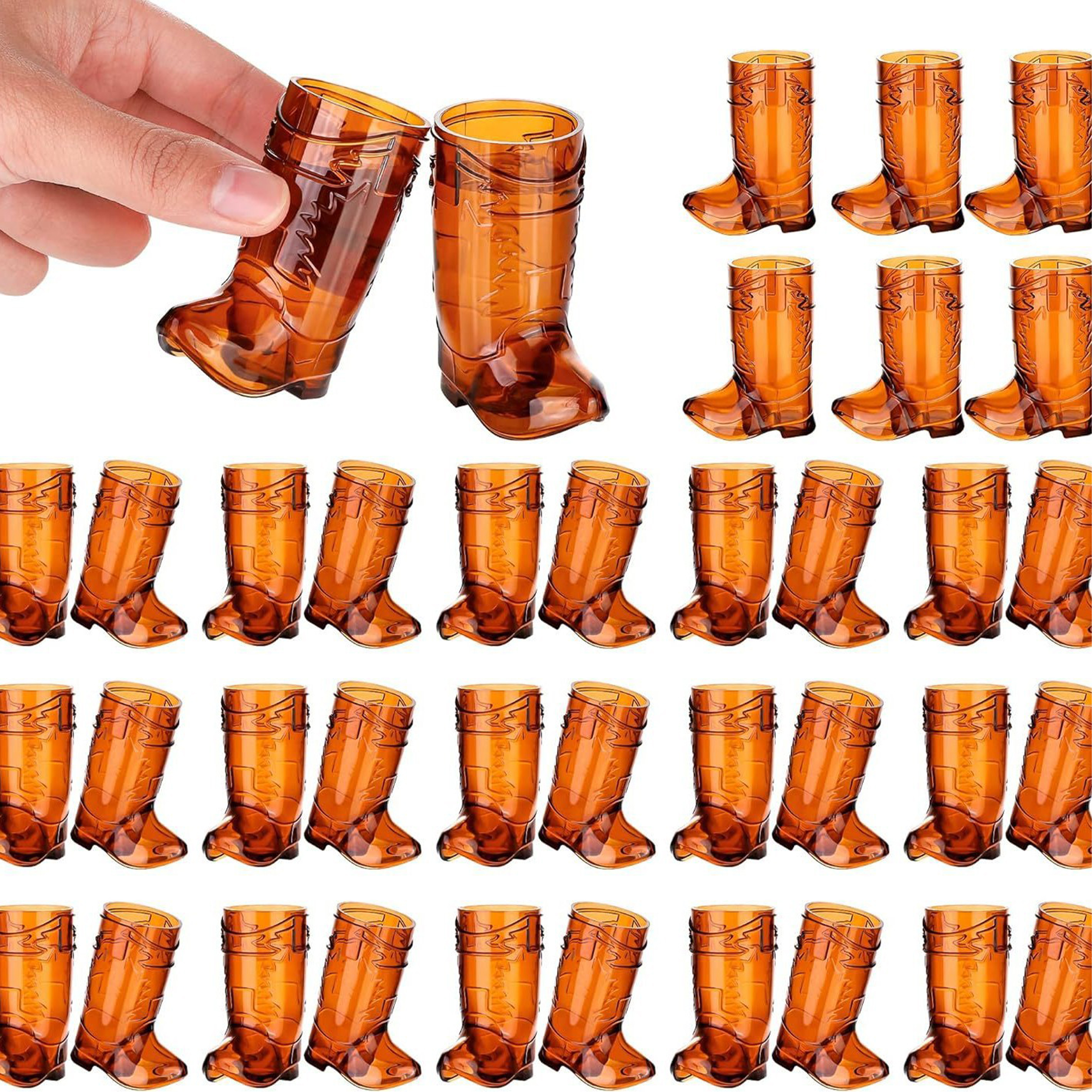 Plastic Reusable Denim Themed Party Wine Glasses 5