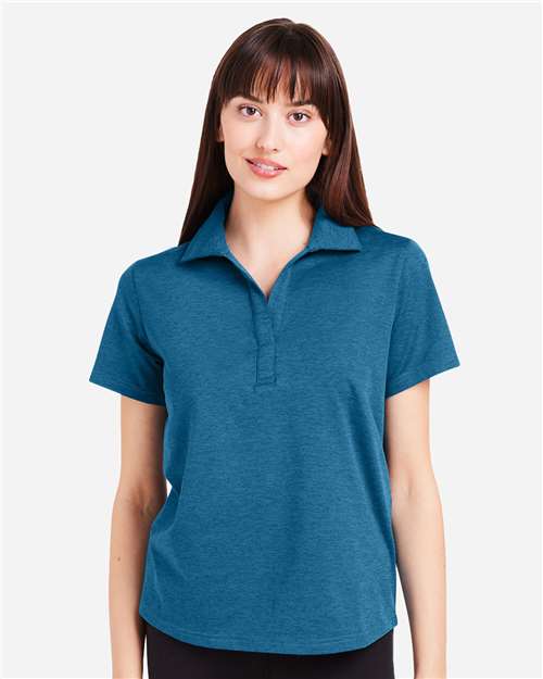 Women's Fairway Marbled Jersey Polo - PDP7058 15