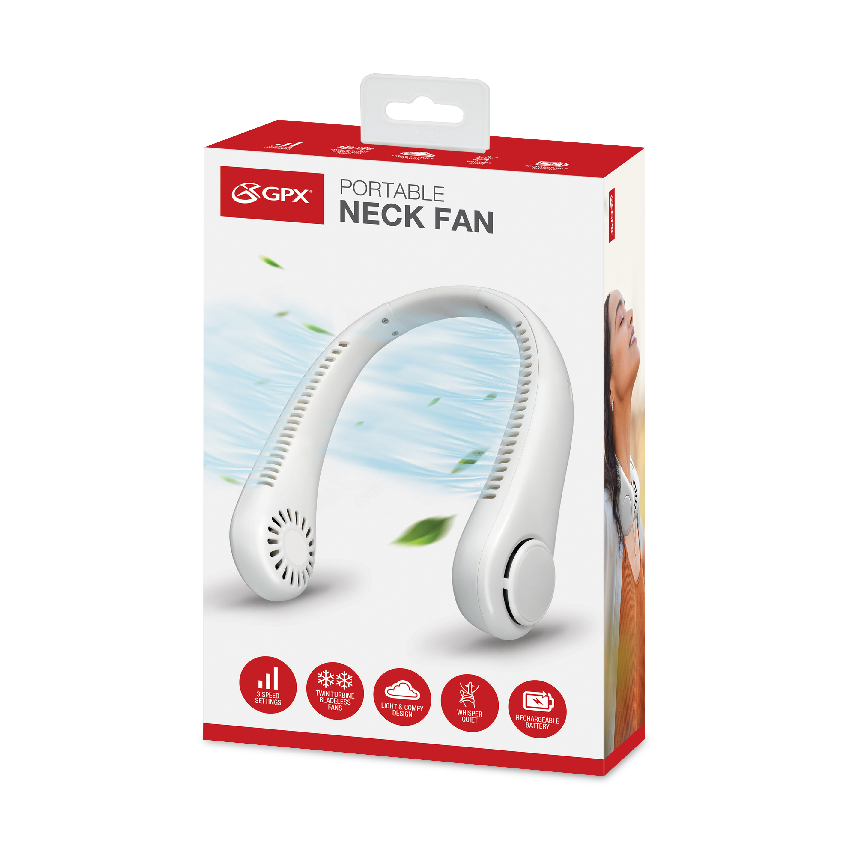 iLive™ GPX Portable Neck Fan 12