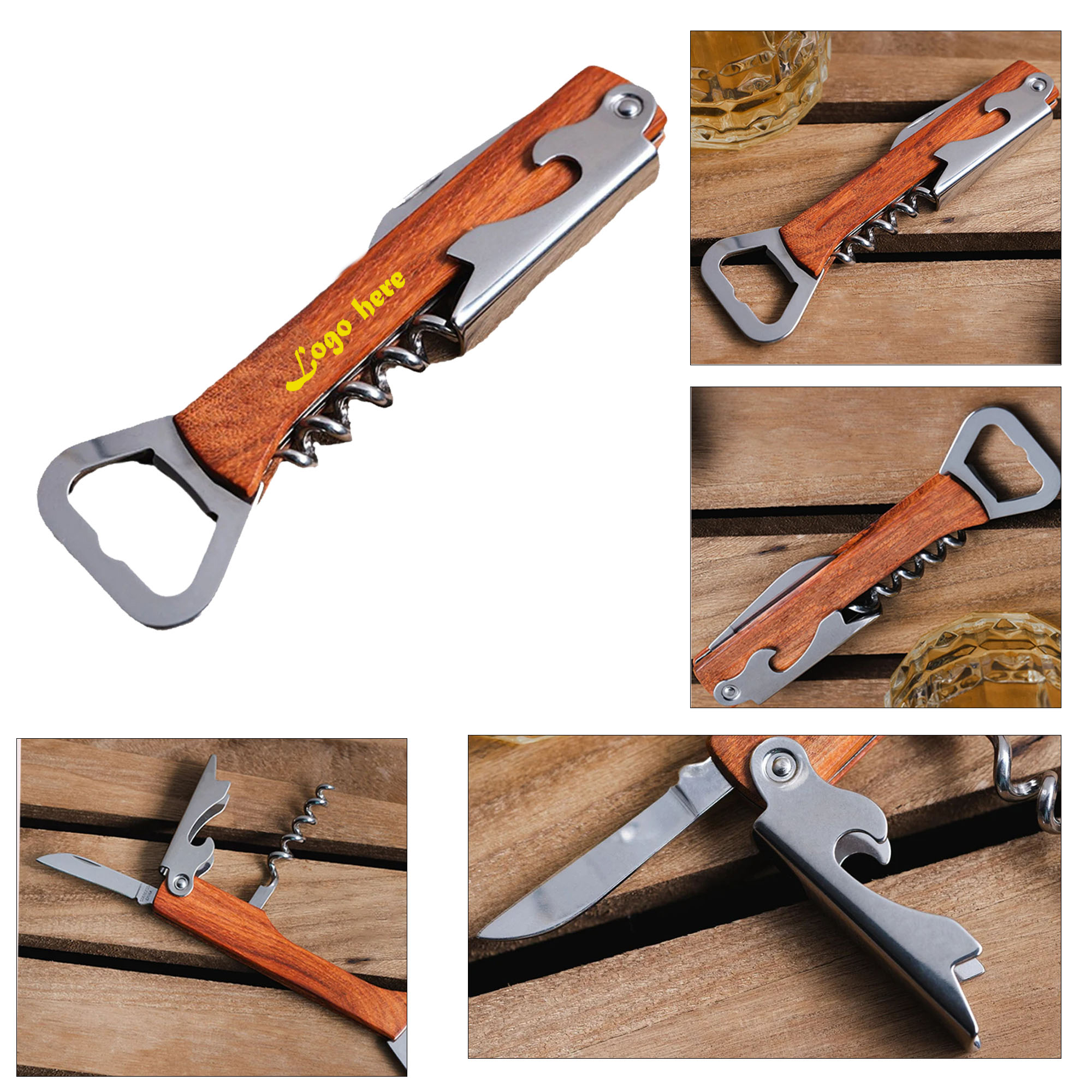 Portable Wooden Beer Opener 3