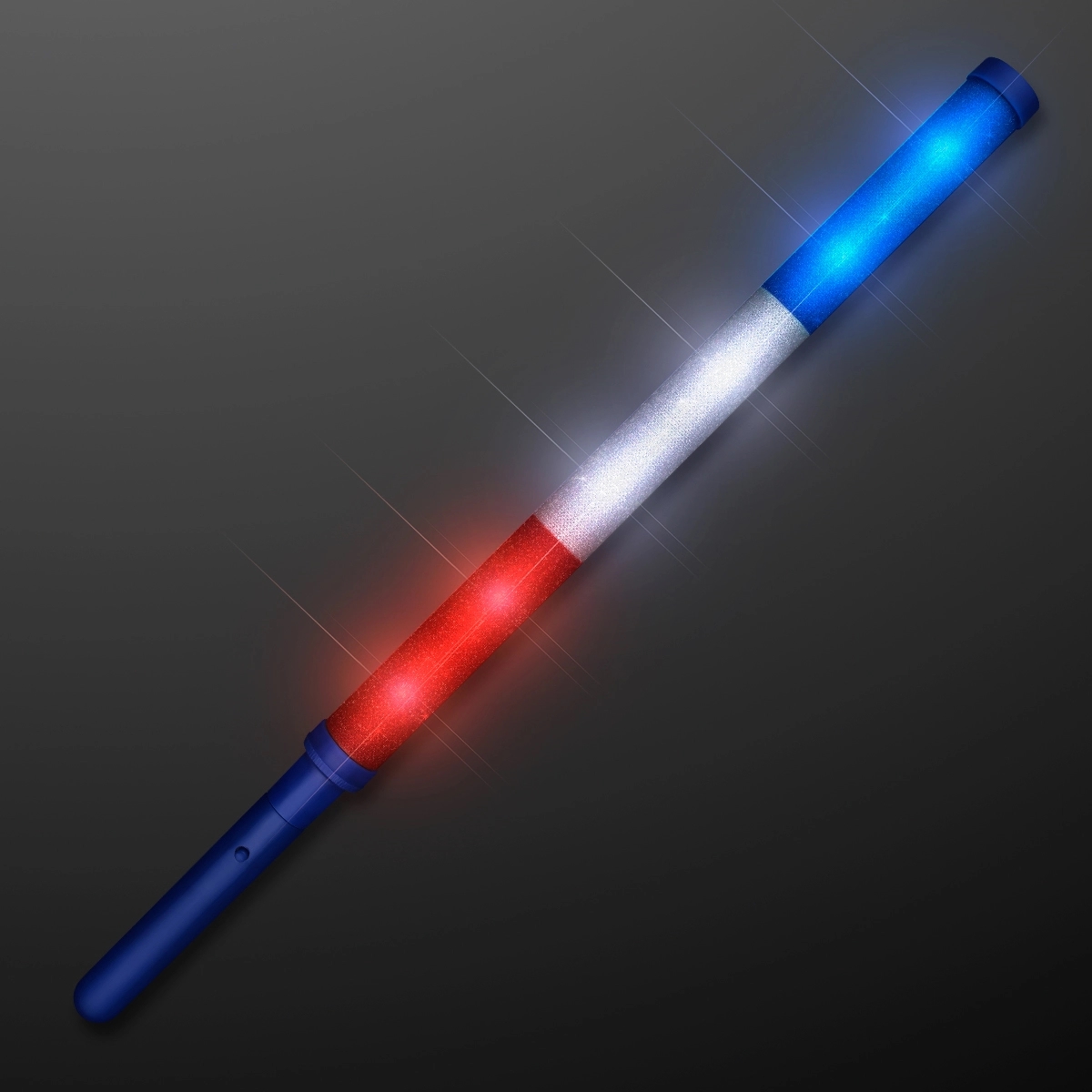 Red White & Blue LED Light Batons 3