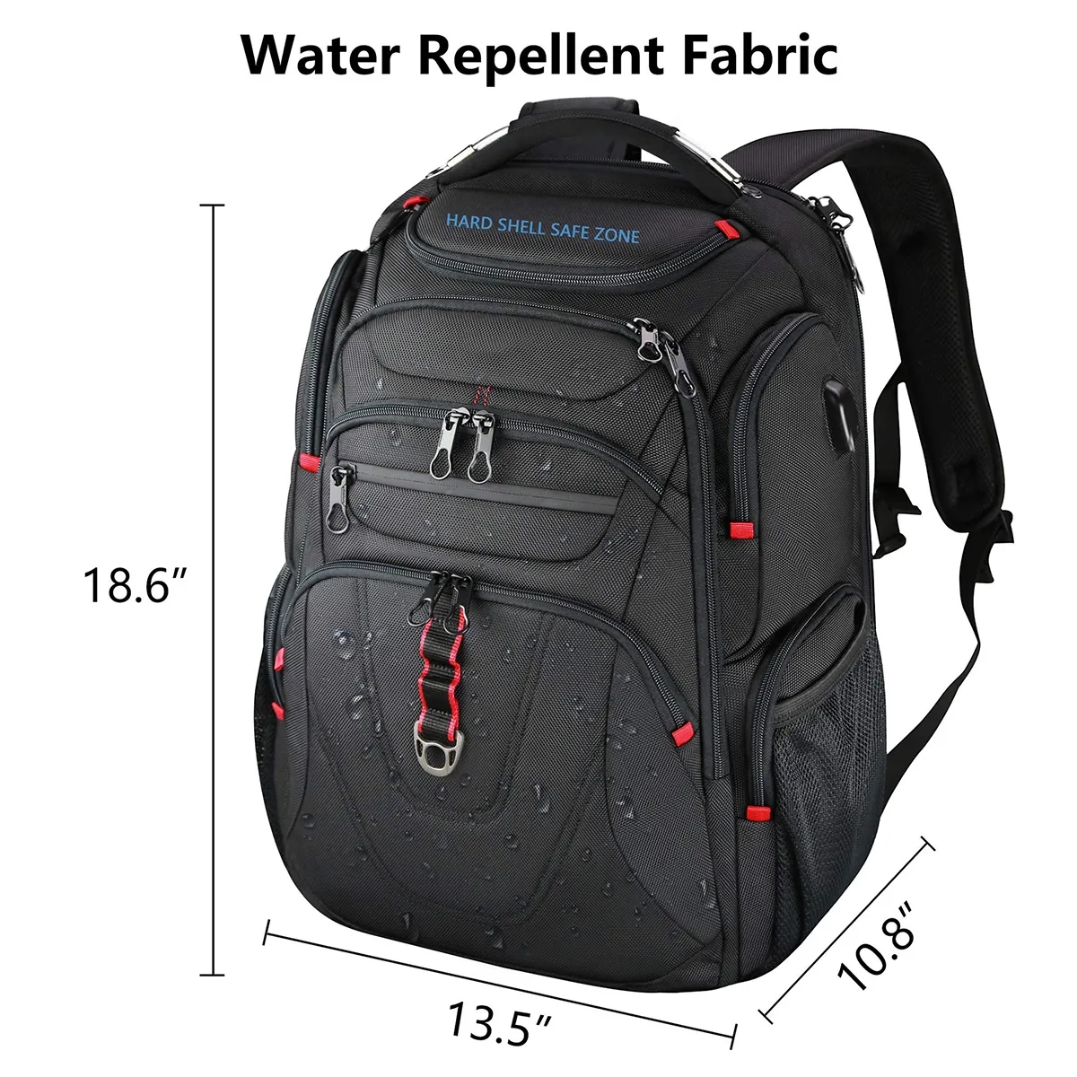 Extra Large Laptop Backpack Business Heavy Duty USB Port 7
