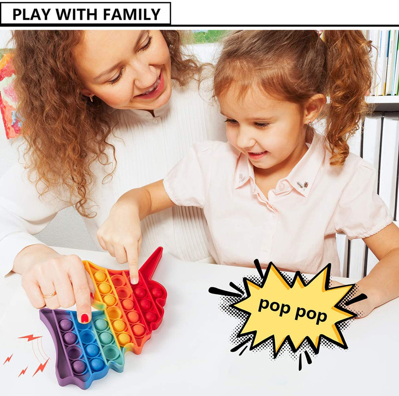 Unicorn Rainbow Pop Its Sensory Fidget Toy 10