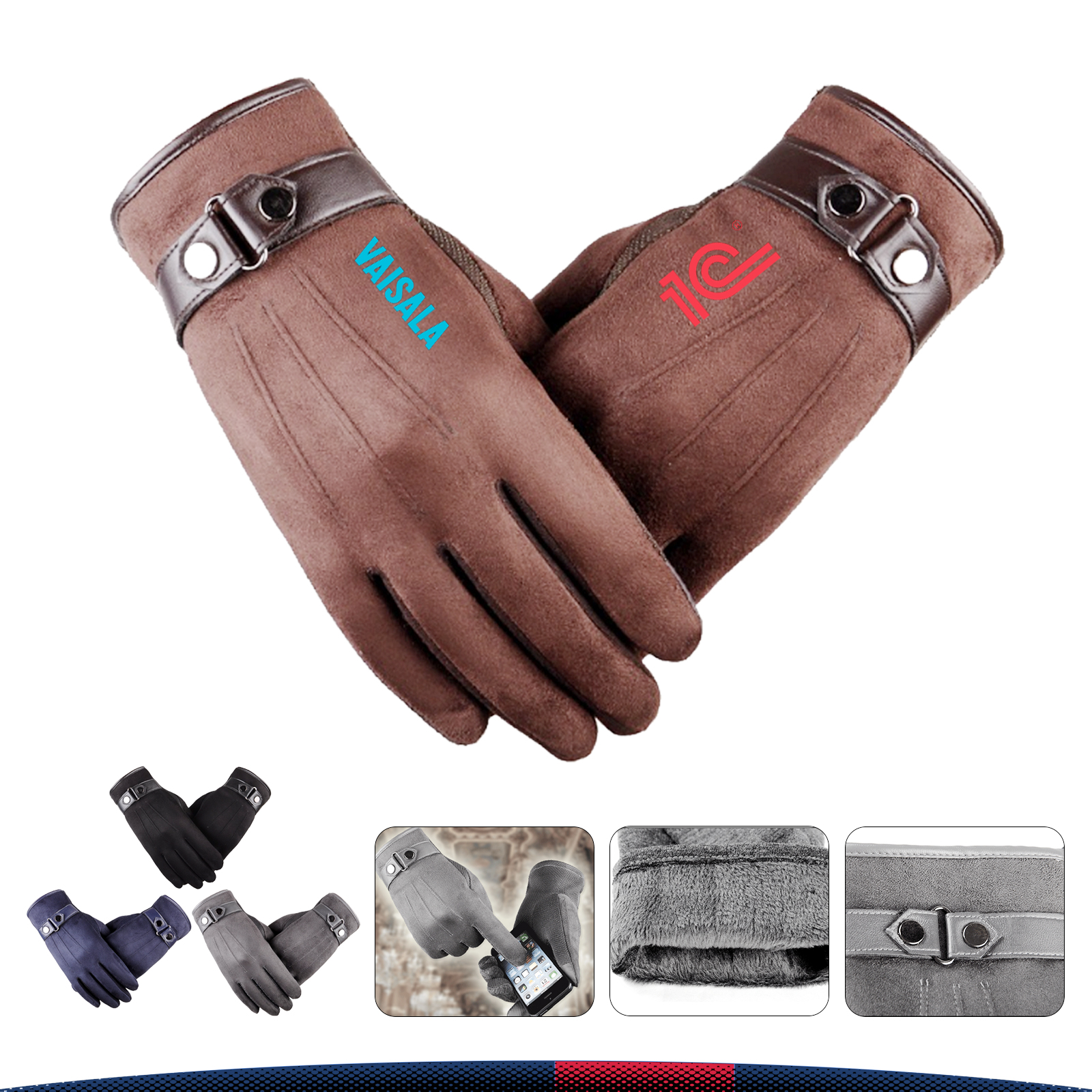 Suede Touch Screen Gloves 6
