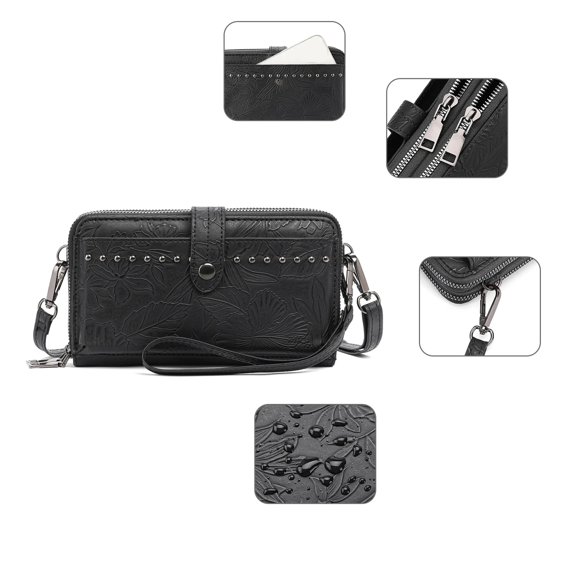 Women's PU Leather Casual Chic Crossbody Bag 6