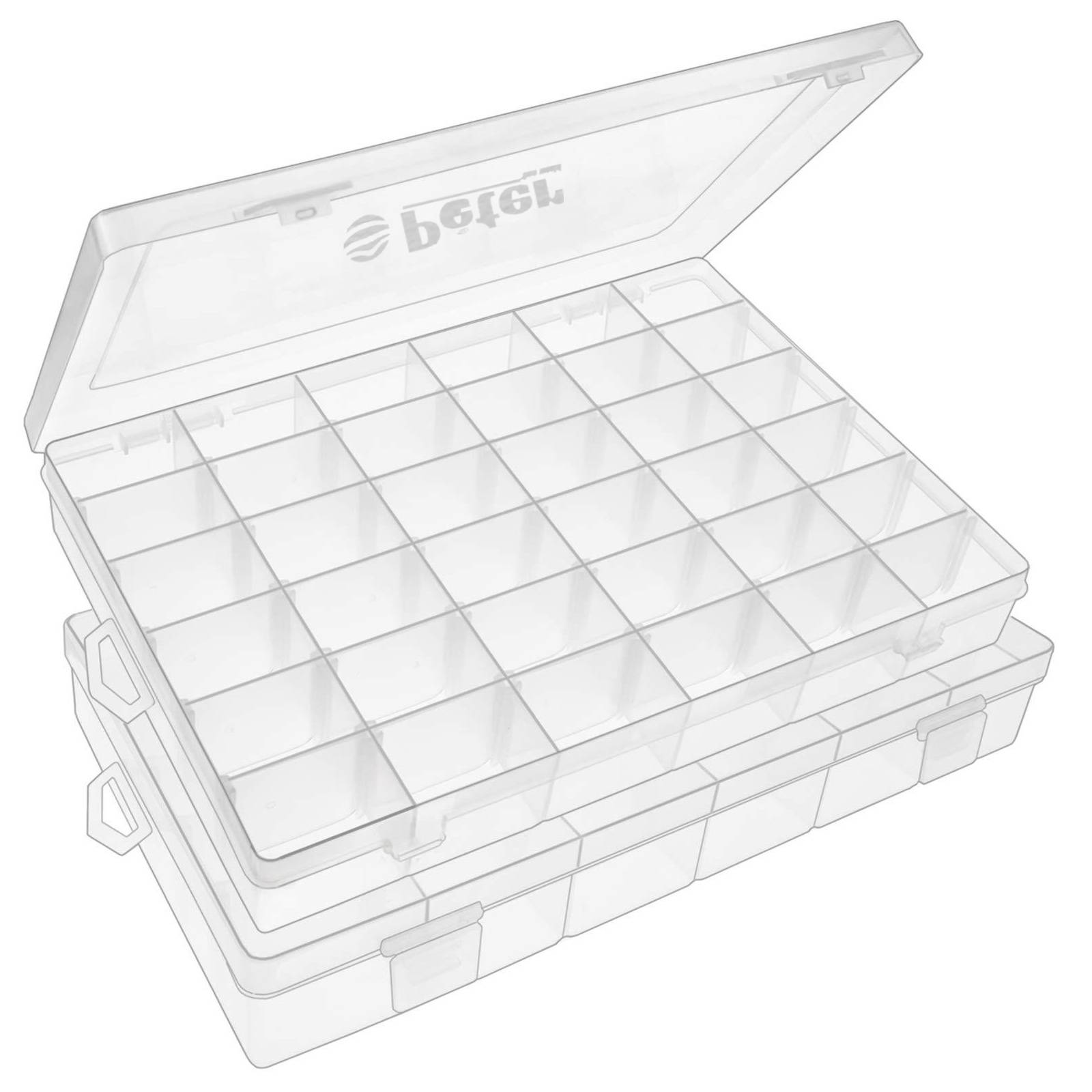 36 Grid Clear Plastic Storage Box Organizer 2