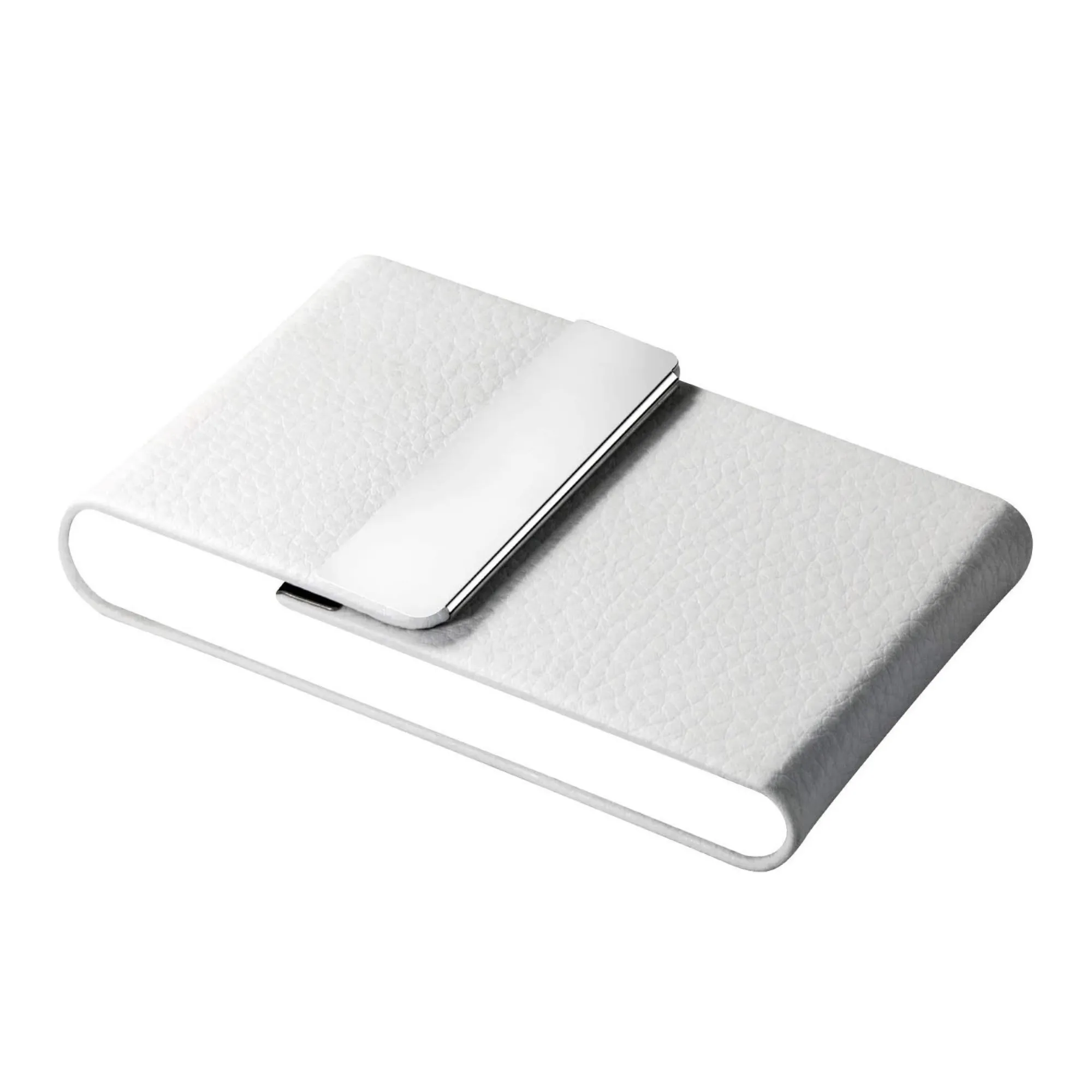 PU Leather and Stainless Steel Business Card Holder 1