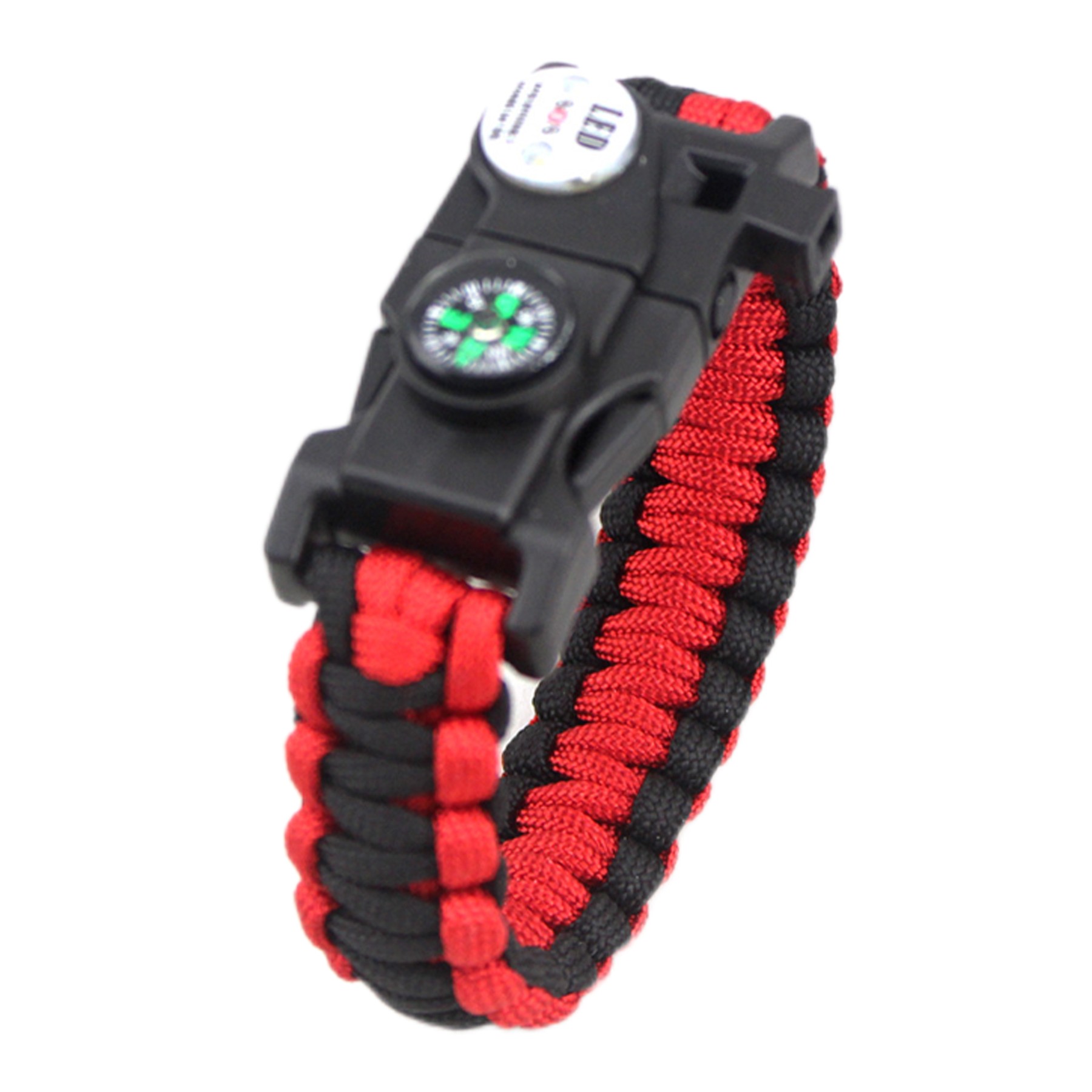 8-In-1 Mountaineering Survival Bracelet W/ Paracord 2
