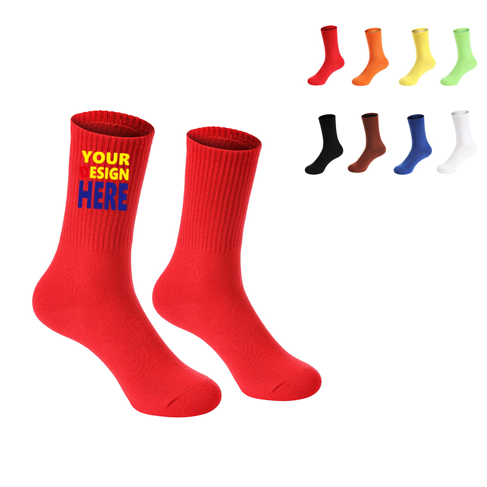 Full-Color Customized Logo Socks 2